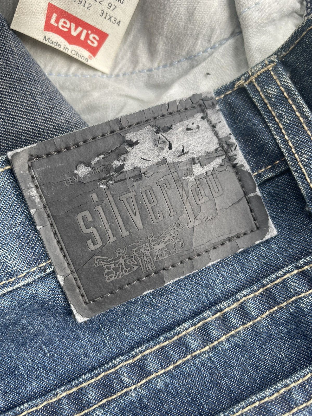 Levi's × Vintage Vintage 90’s Levis Silvertab Flare Denim Size 31" - 7 Thumbnail