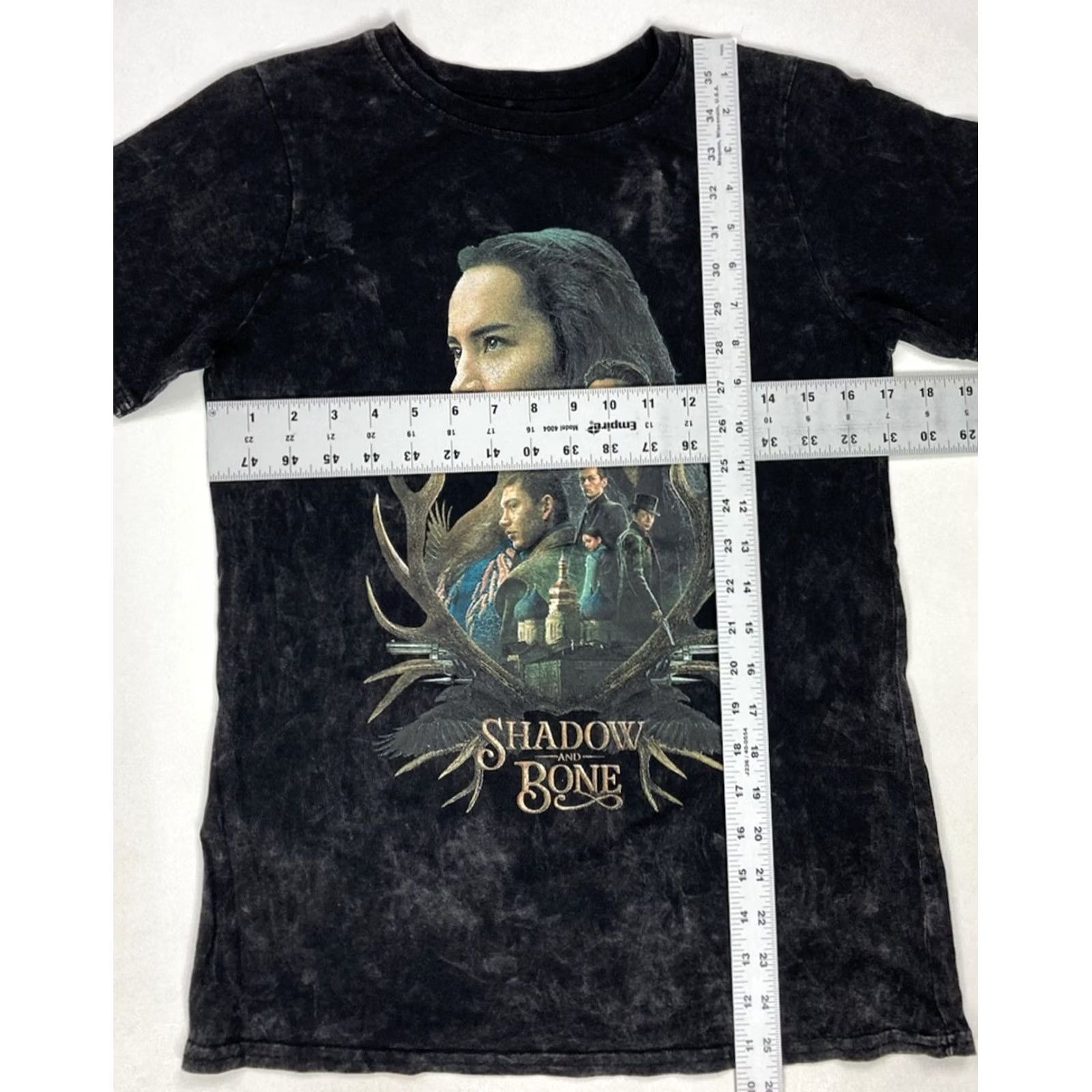 Ripple Junction Shadow And Bone TV Show Graphic T-shirt Women Small Black Acid Wash Short Sleeve Size S / US 4 / IT 40 - 5 Thumbnail