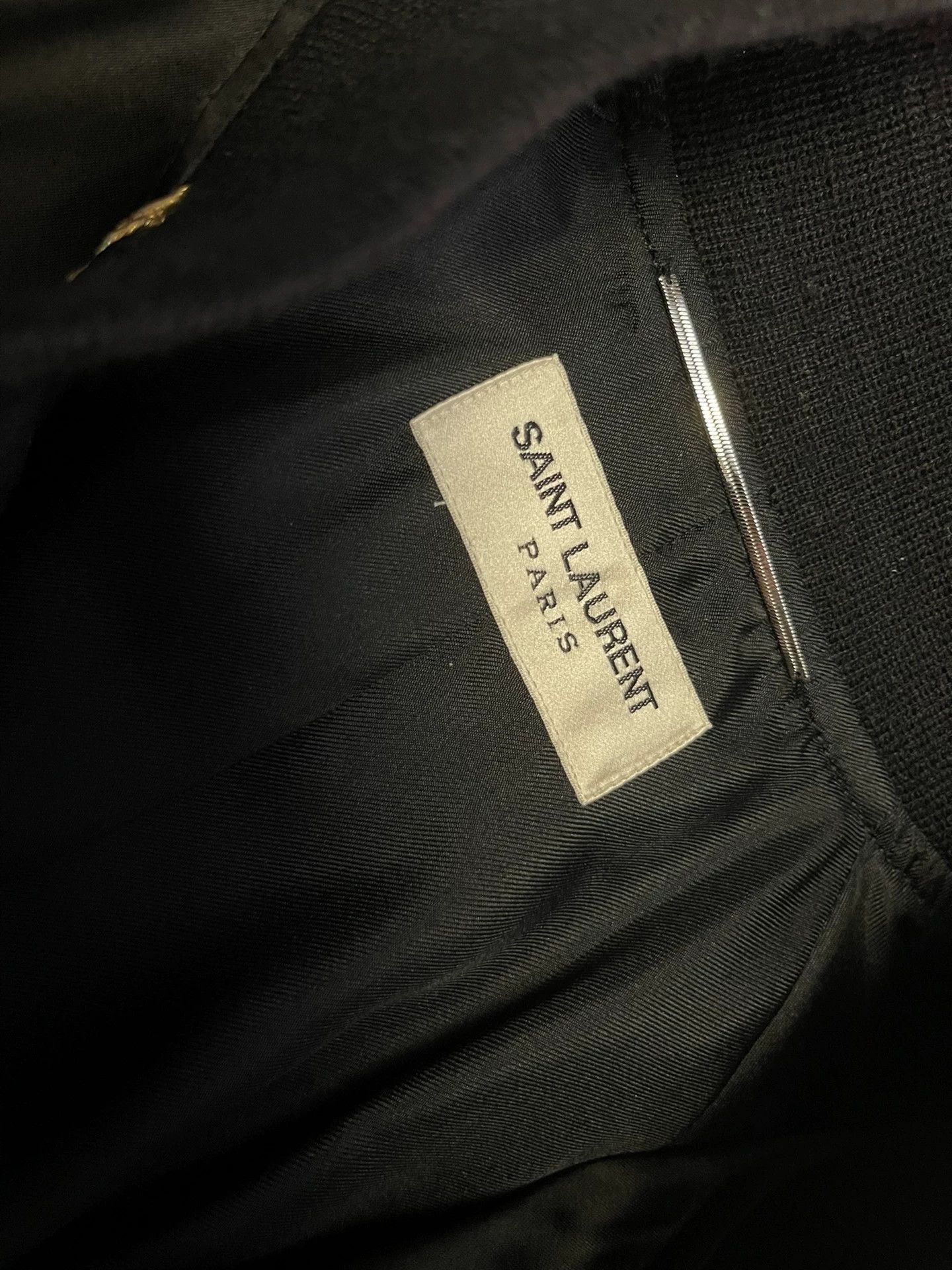Saint Laurent Paris Saint Laurent 15SS Embroidered Black Teddy Jacket Size US S / EU 44-46 / 1 - 3 Thumbnail