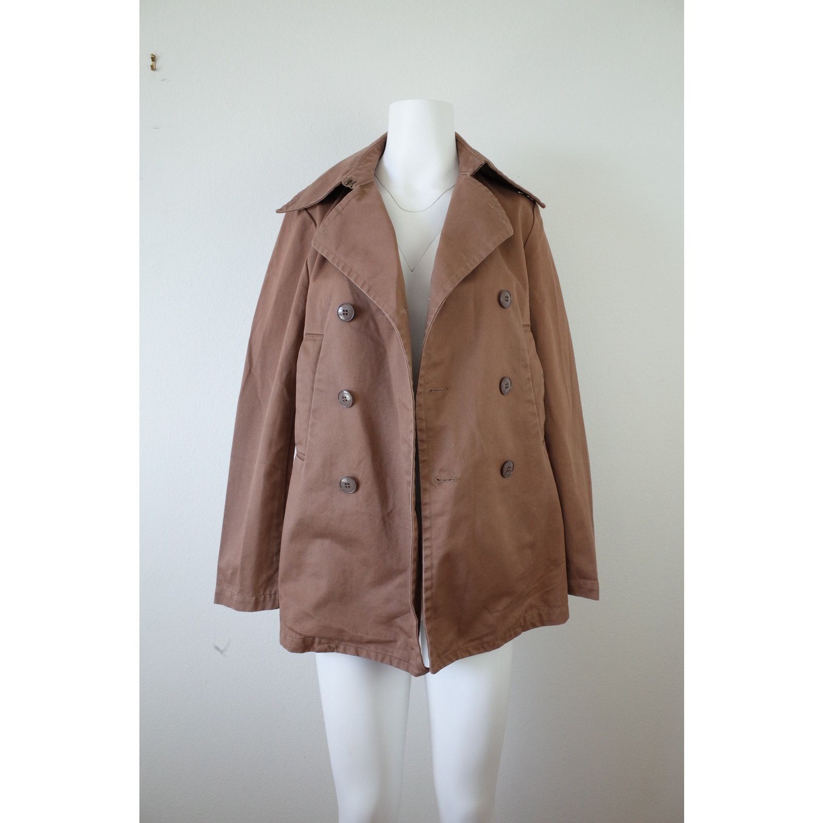 Zucca Travail Cotton Peacoat Jacket Size 0 XS/S