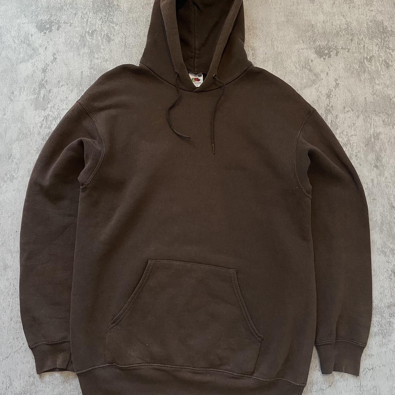 Fruit Of The Loom Brown Fruit of the Loom hoodie Hoodie Boxy 2000s Size US M / EU 48-50 / 2 - 1 Thumbnail