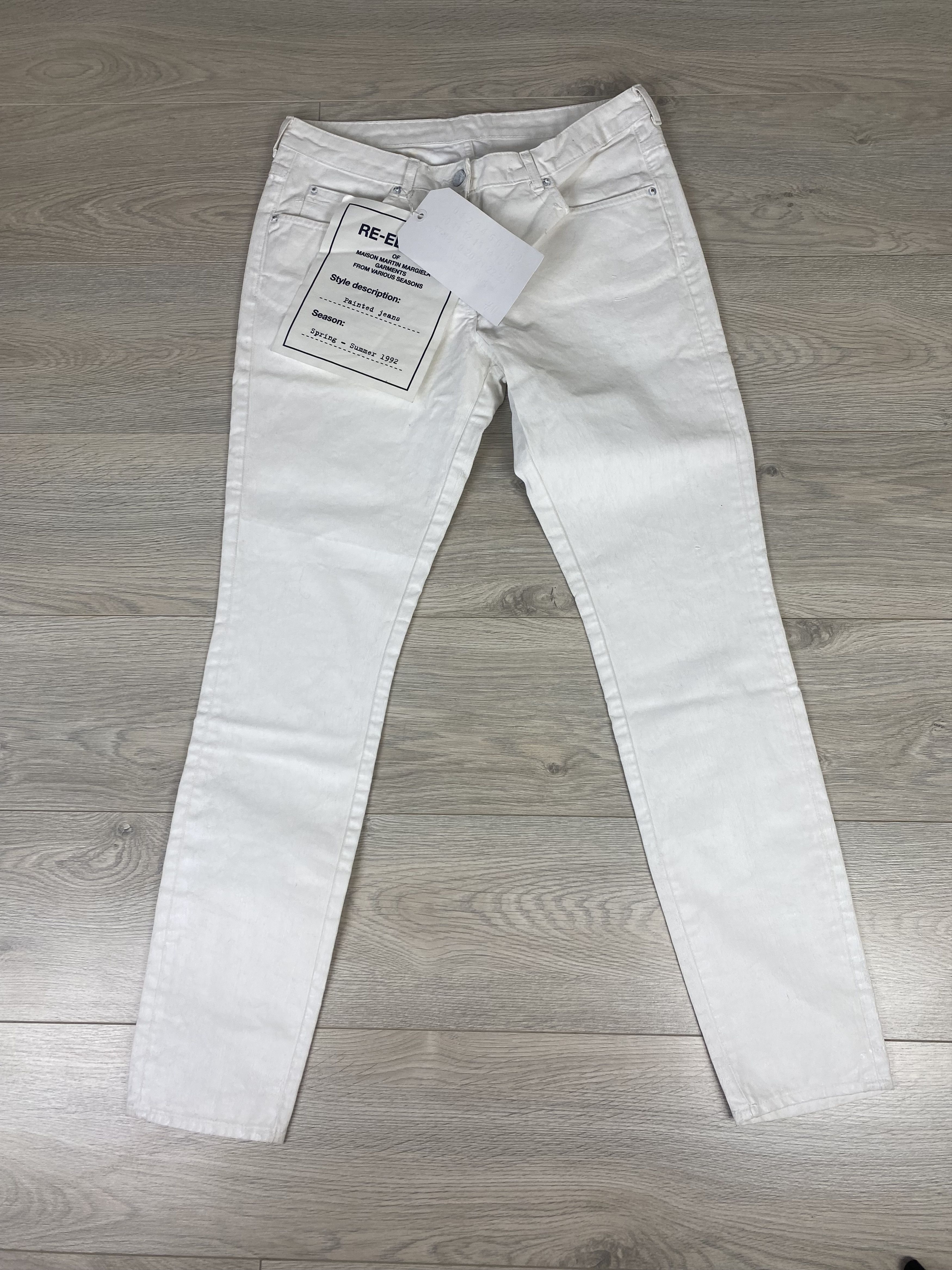 H&M × Maison Margiela Maison Margiela Rare Painted Slim Jeans Size 27" / US 4 / IT 40 - 3 Thumbnail