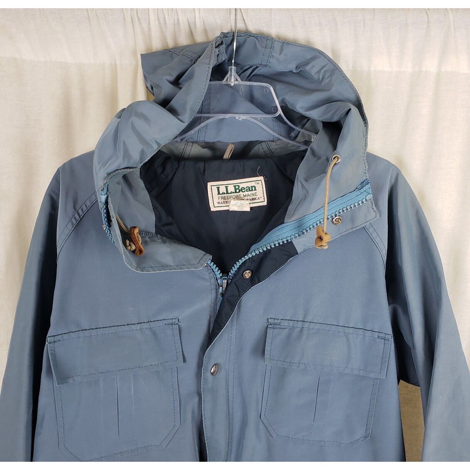 L.L. Bean Vtg LLBean Baxter State Parka Slate Hooded Coat Windbreaker Size US M / EU 48-50 / 2 - 2 Thumbnail