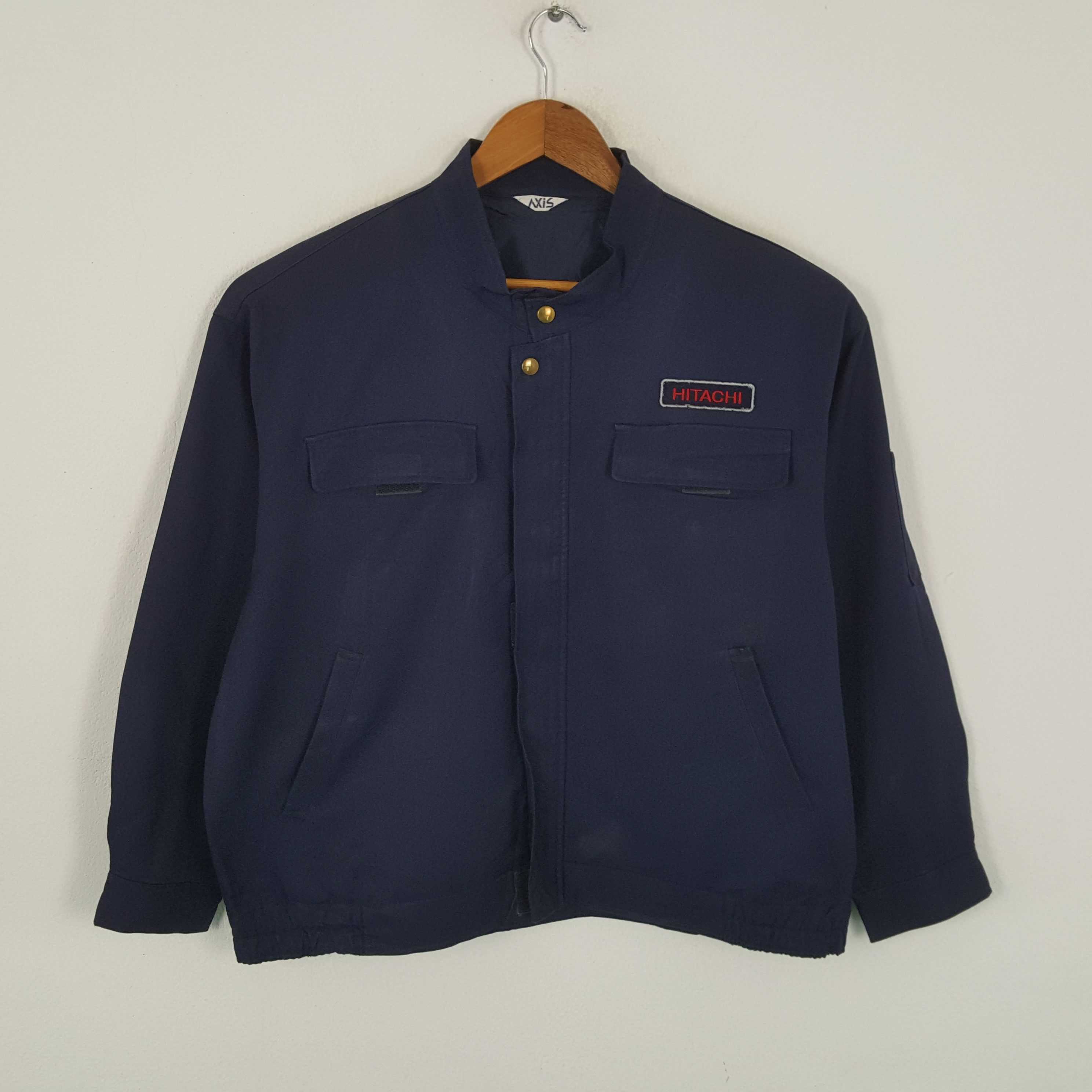 Japanese Brand × Vintage Vintage HITACHI Japanese Electronic Company Staff Jacket Size US XL / EU 56 / 4 - 1 Thumbnail