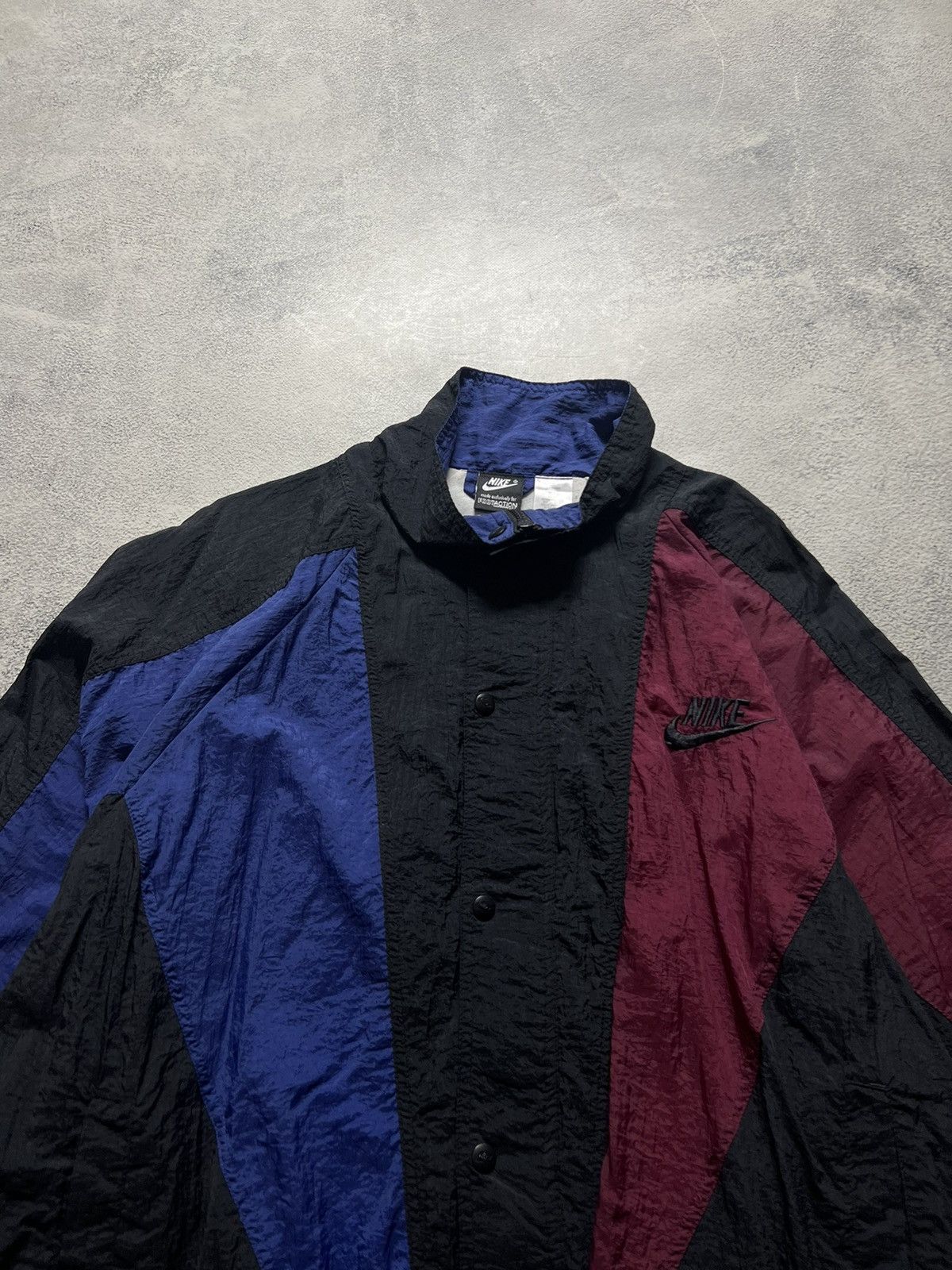 Nike × Vintage Vintage Y2k Nike USA Nylon Rare Jacket 80’s Size US L / EU 52-54 / 3 - 6 Thumbnail