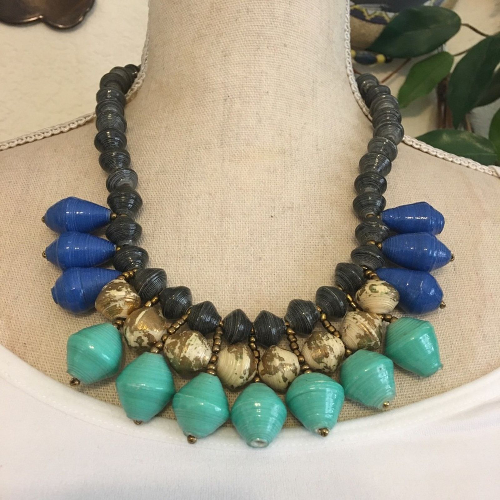 Jewelry Vintage Teng Yue handmade chunky bead necklace Size ONE SIZE - 1 Thumbnail