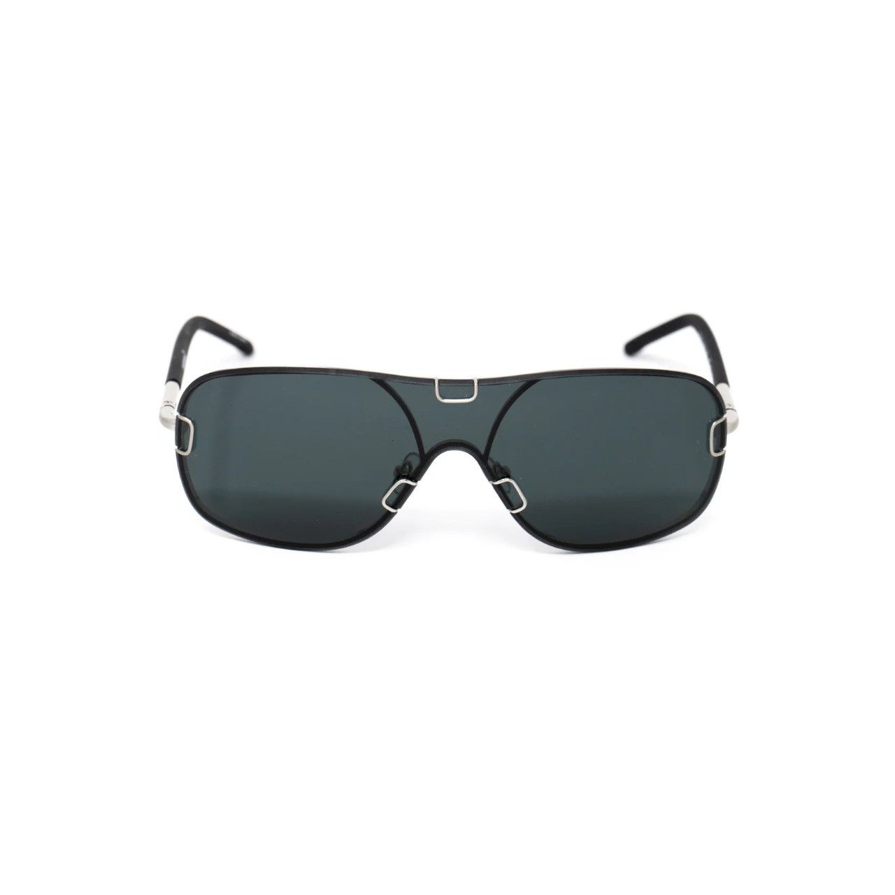 Yohji Yamamoto Yohji Yamamoto Sunglasses Silver and Grey Size ONE SIZE - 2 Thumbnail