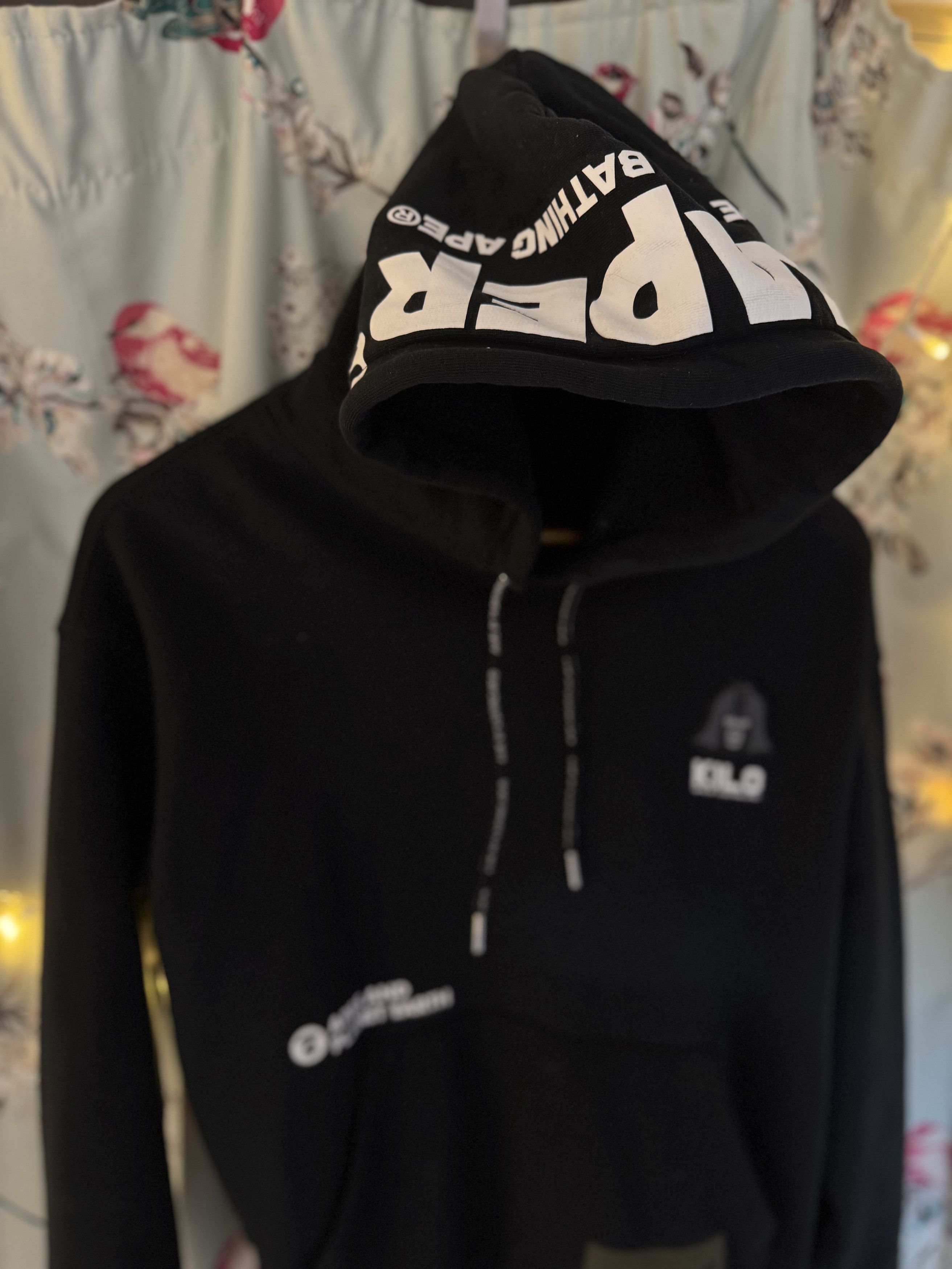 Other Rare limited Black graphic hoodie Kilo Aape By A Bathing Ape Size US S / EU 44-46 / 1 - 1 Thumbnail