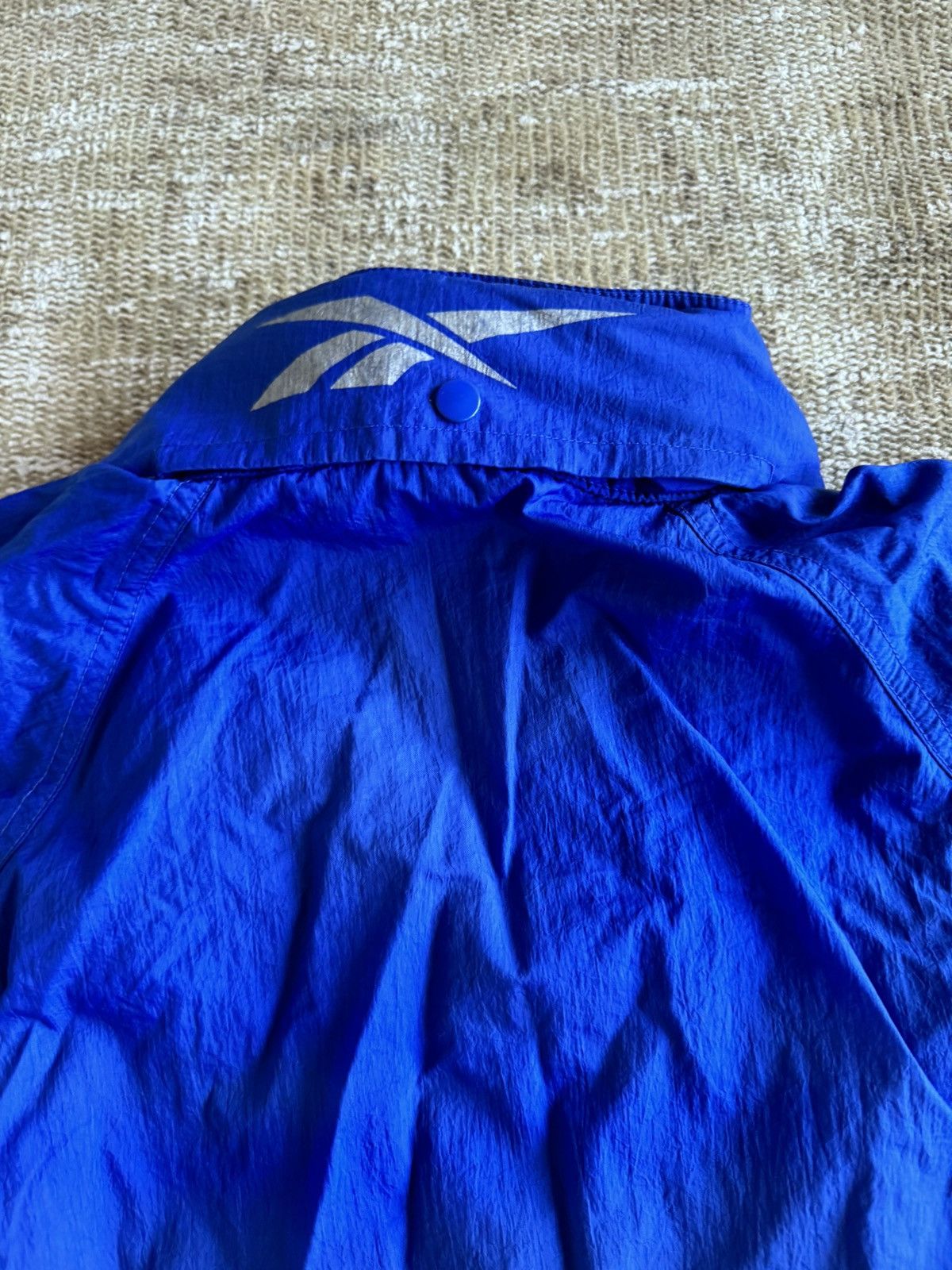 Reebok Vintage 90s Reebok windbreaker track jacket blue Size US L / EU 52-54 / 3 - 4 Thumbnail