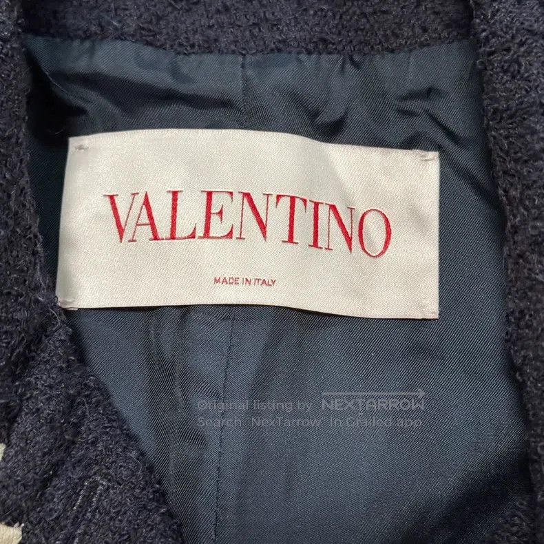 Valentino Valentino Logo-printed lapel single-breasted long-sleeved Size US XXS / EU 40 - 5 Thumbnail
