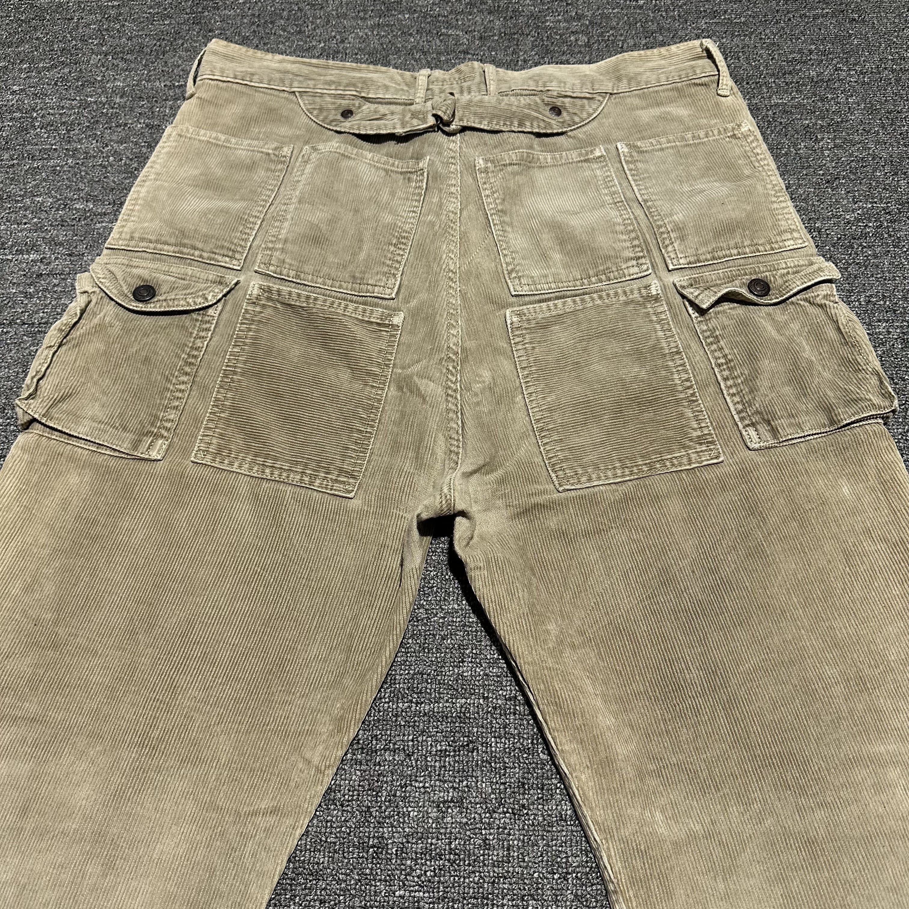 Kapital KAPITAL Corduroy Millitary 15 Multi Pockets Cargos Size US 33 - 2 Thumbnail