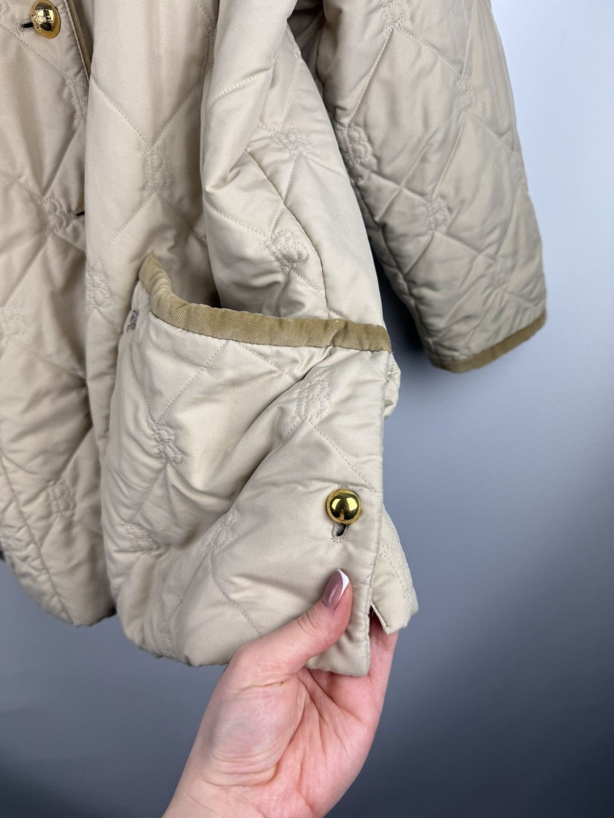 Burberry × Vintage Burberrys Vintage Nova Check Lined B Monogram Quilted Jacket Size XXL / US 16-18 / IT 52-54 - 13 Thumbnail