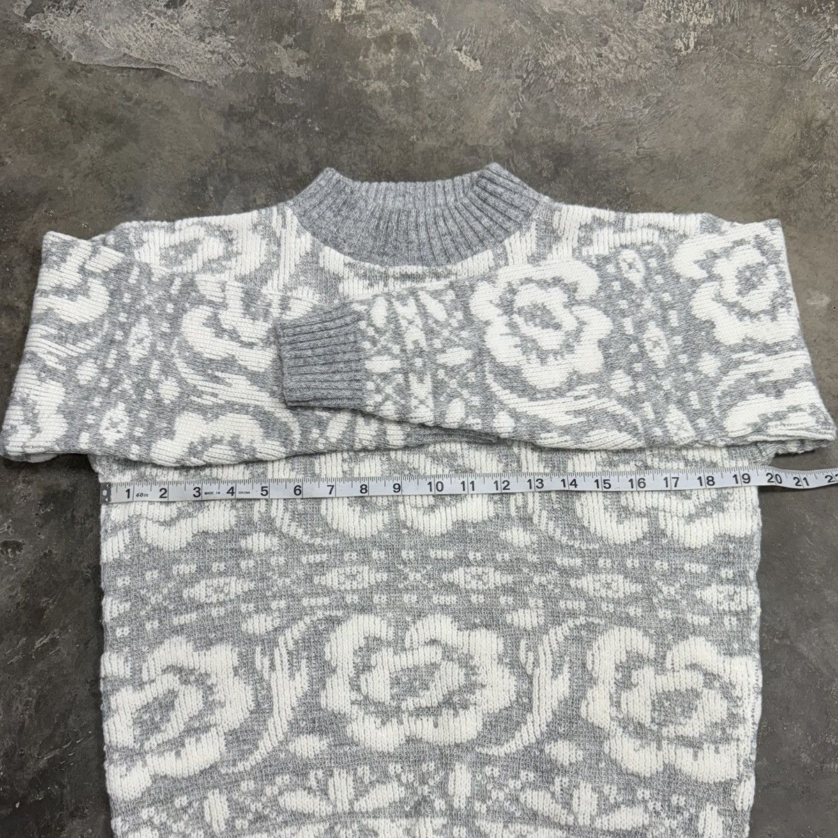 Vintage Vintage 90s Jolie Raised Floral Knit Sweater Textured USA Size US M / EU 48-50 / 2 - 6 Thumbnail
