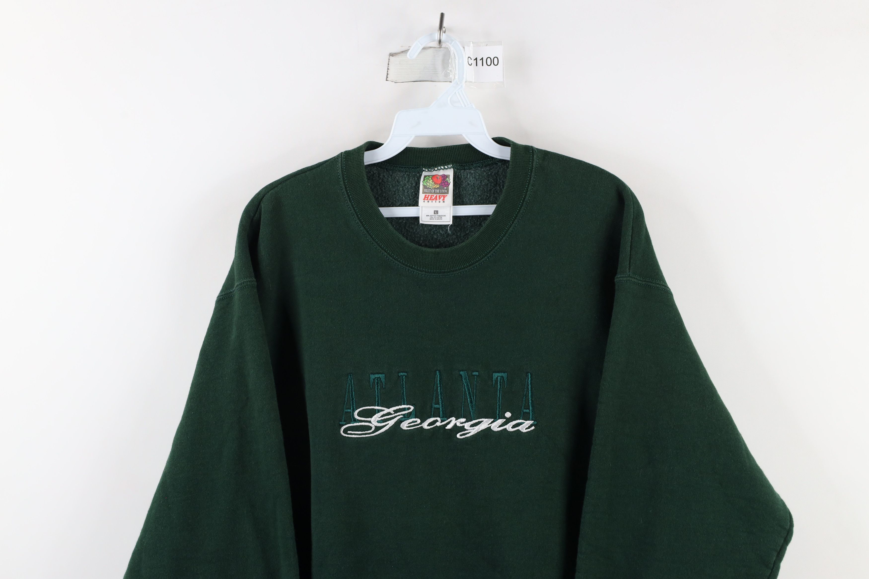 Vintage Vintage 90s Heavyweight Atlanta Georgia Crewneck Sweatshirt Size US L / EU 52-54 / 3 - 2 Thumbnail