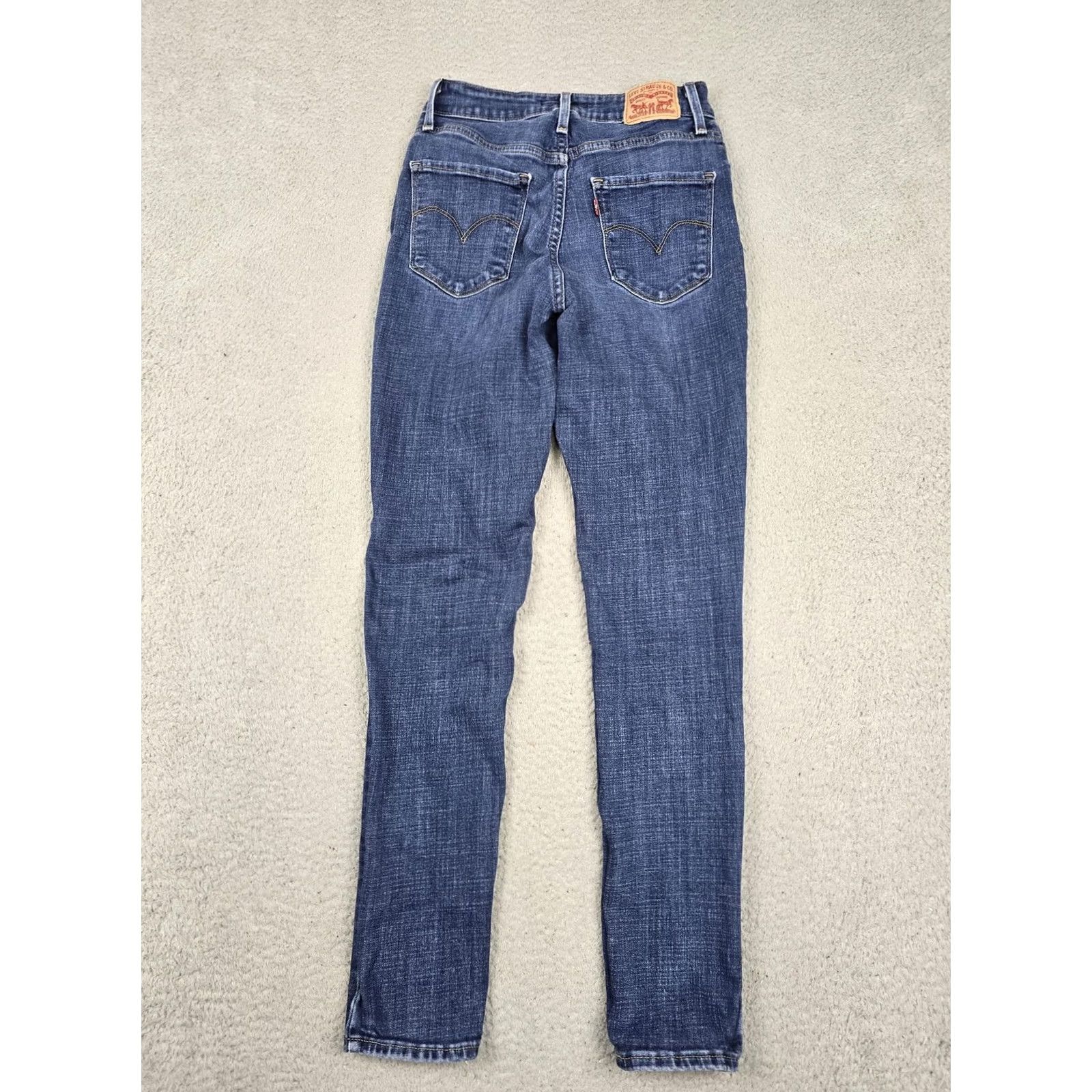 Levi's Levi's 721 High Rise Skinny Jeans Womens 27 Blue Medium Wash Stretch Denim Jeans Size 27 W27 L30 Size 27" / US 4 / IT 40 - 5 Thumbnail