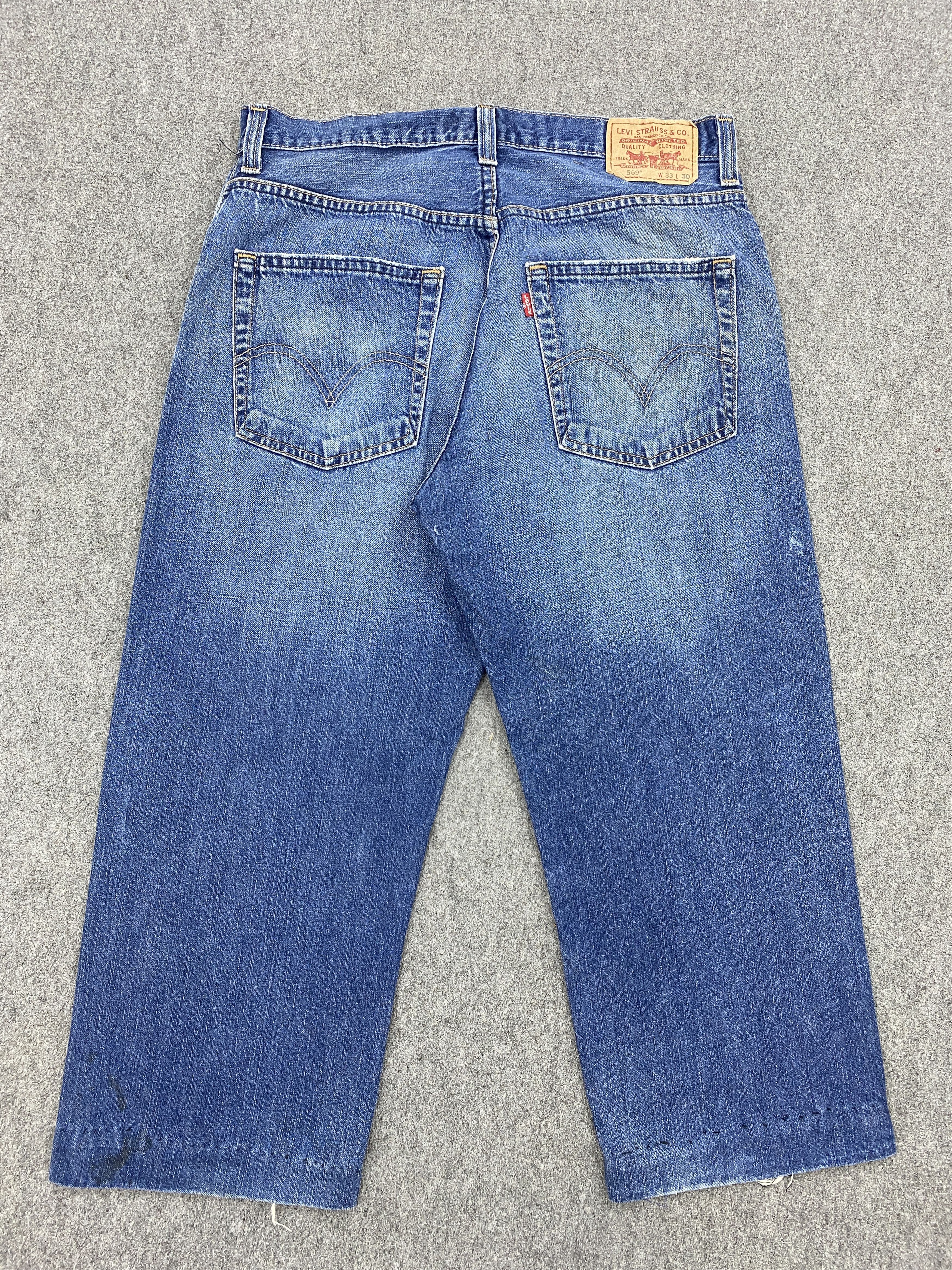 Levi's Faded Blue Vintage Levis 569 Jeans DP2623 Size US 33 - 3 Thumbnail