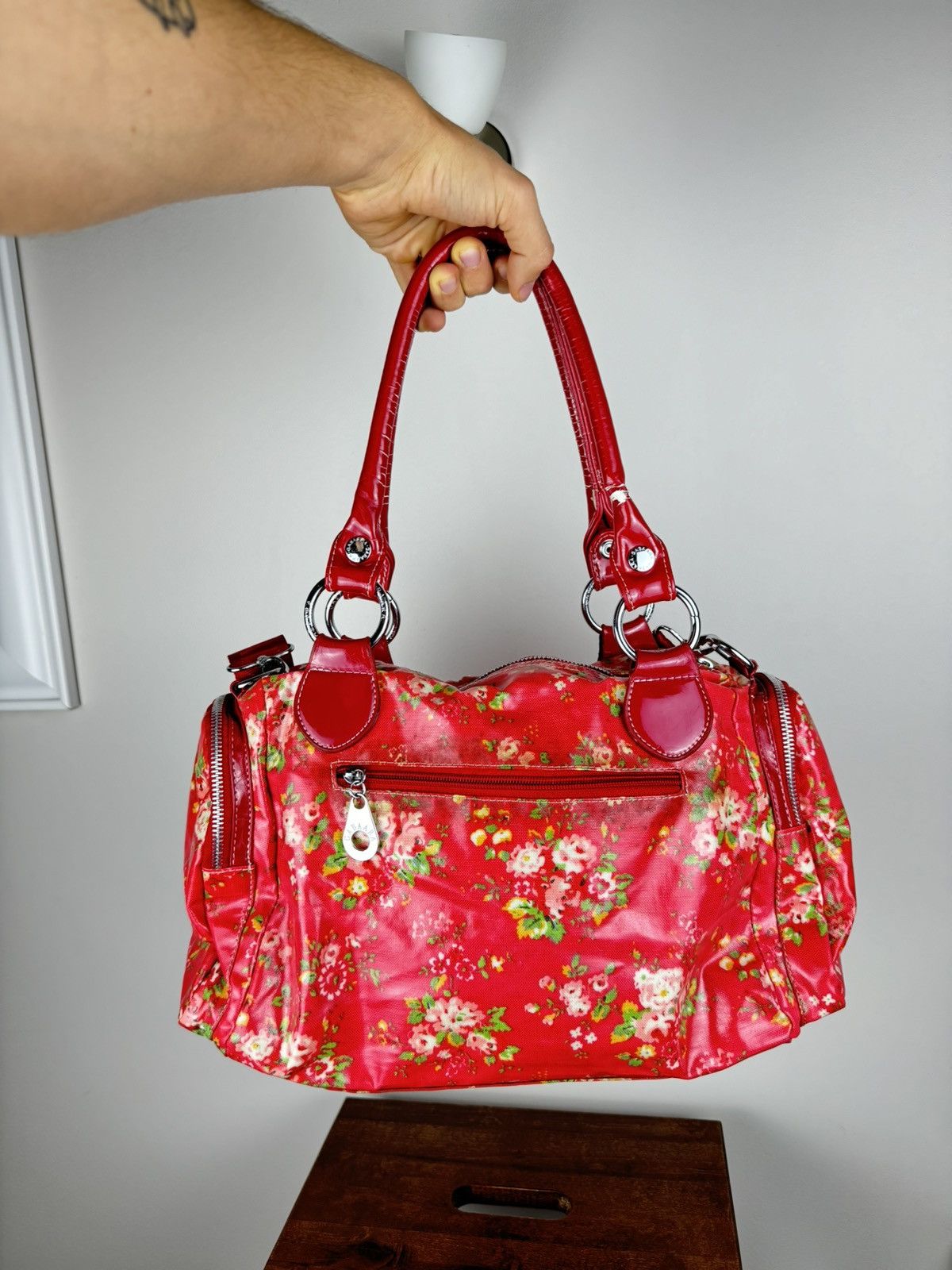 Other Vintage pink bag with flowers y2k style original item Size ONE SIZE - 4 Thumbnail