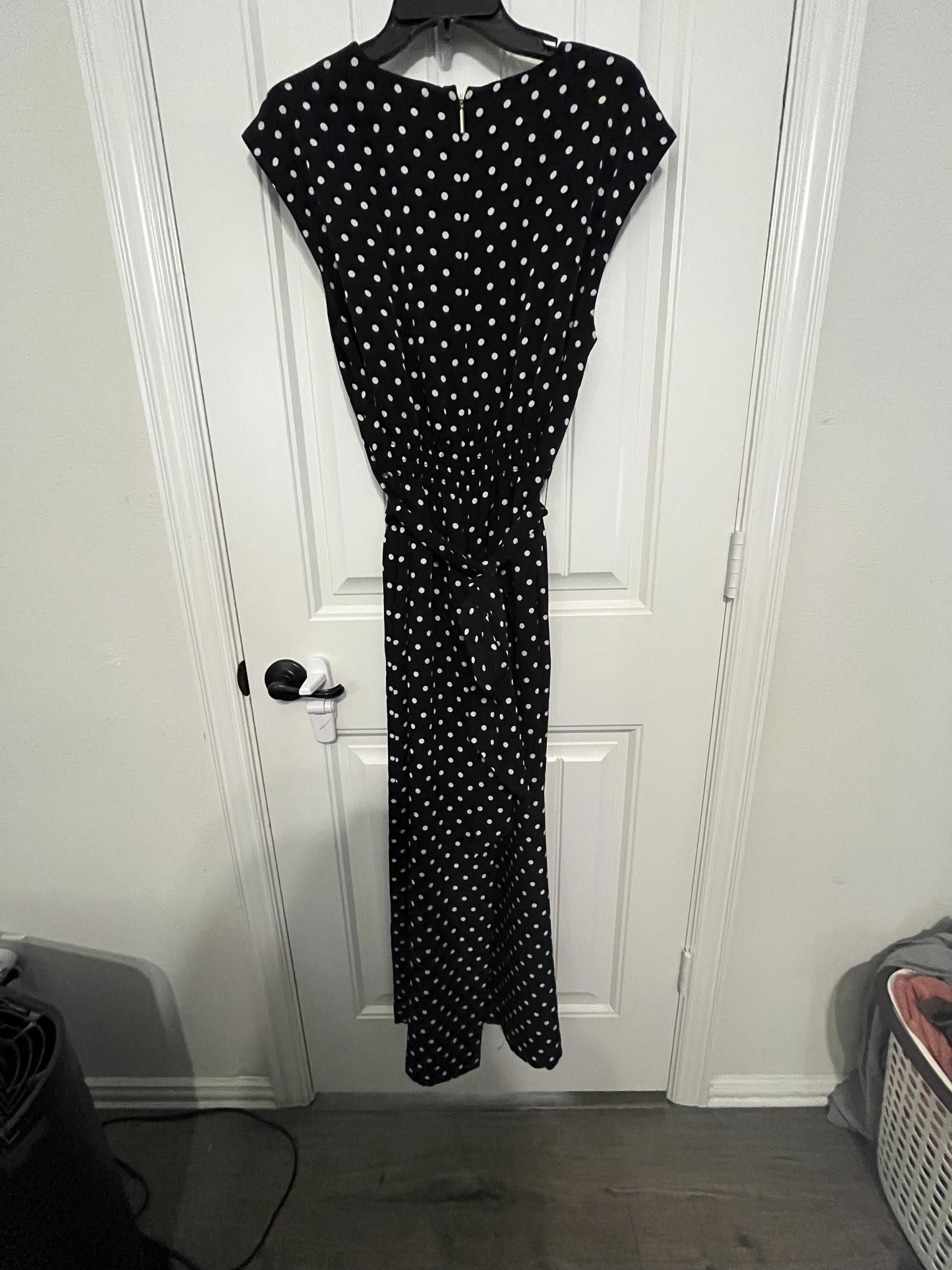 Designer EUC Chic Kate Spade Polka Dot Jumpsuit - Size 10 Size ONE SIZE - 3 Thumbnail