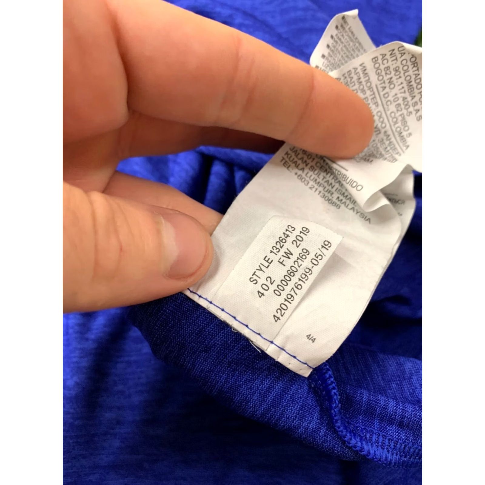 Under Armour UNDER ARMOUR TECH MEN SHIRT T-SHIRT Jersey BLUE 2019 CrossFit Training Loose Fit Short Sleeve Size L Size US L / EU 52-54 / 3 - 6 Thumbnail