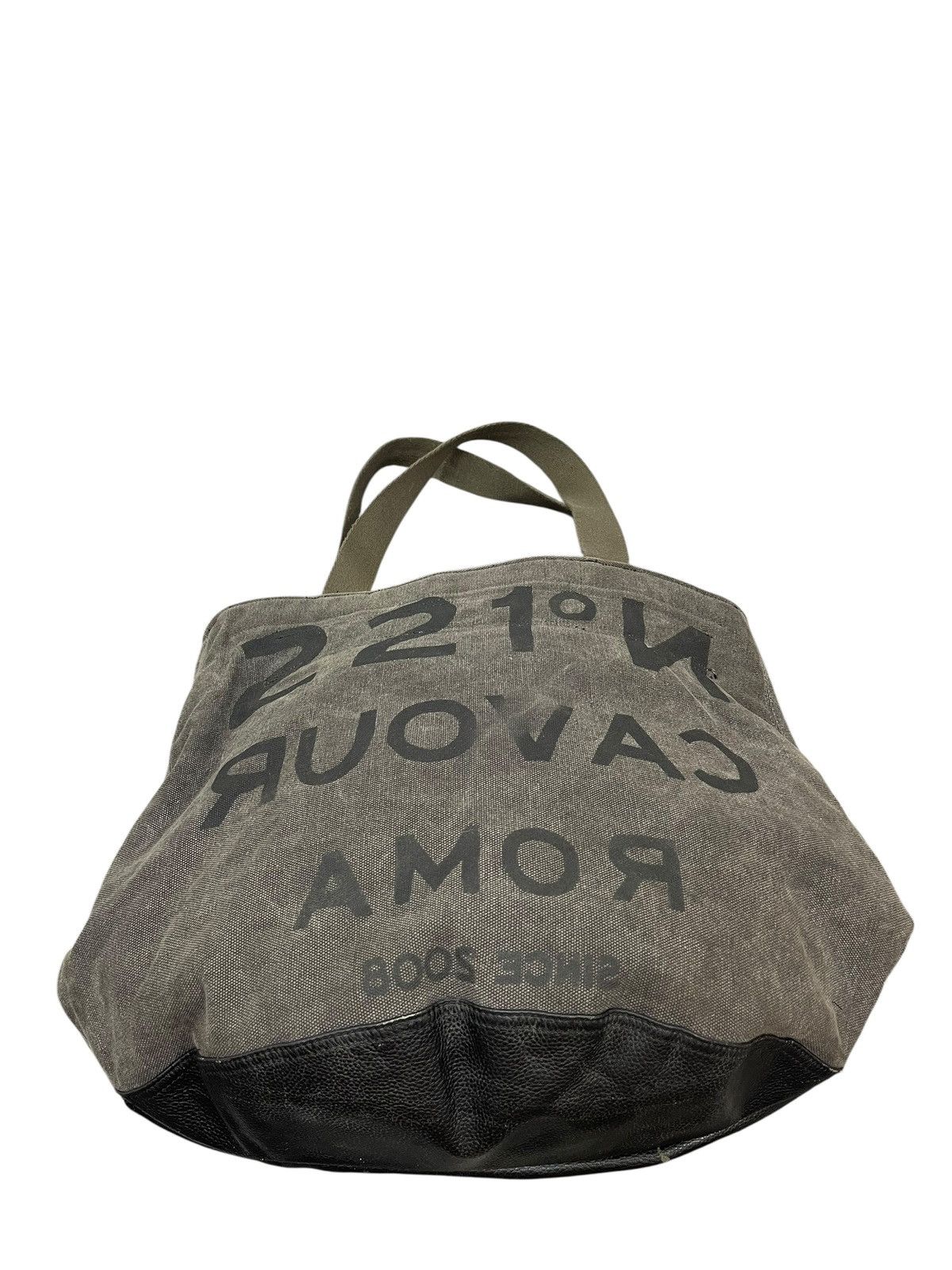 Other Cotton Canvas Leather 5 Preview Tote Shoulder Bag 8🟩 Size ONE SIZE - 5 Thumbnail