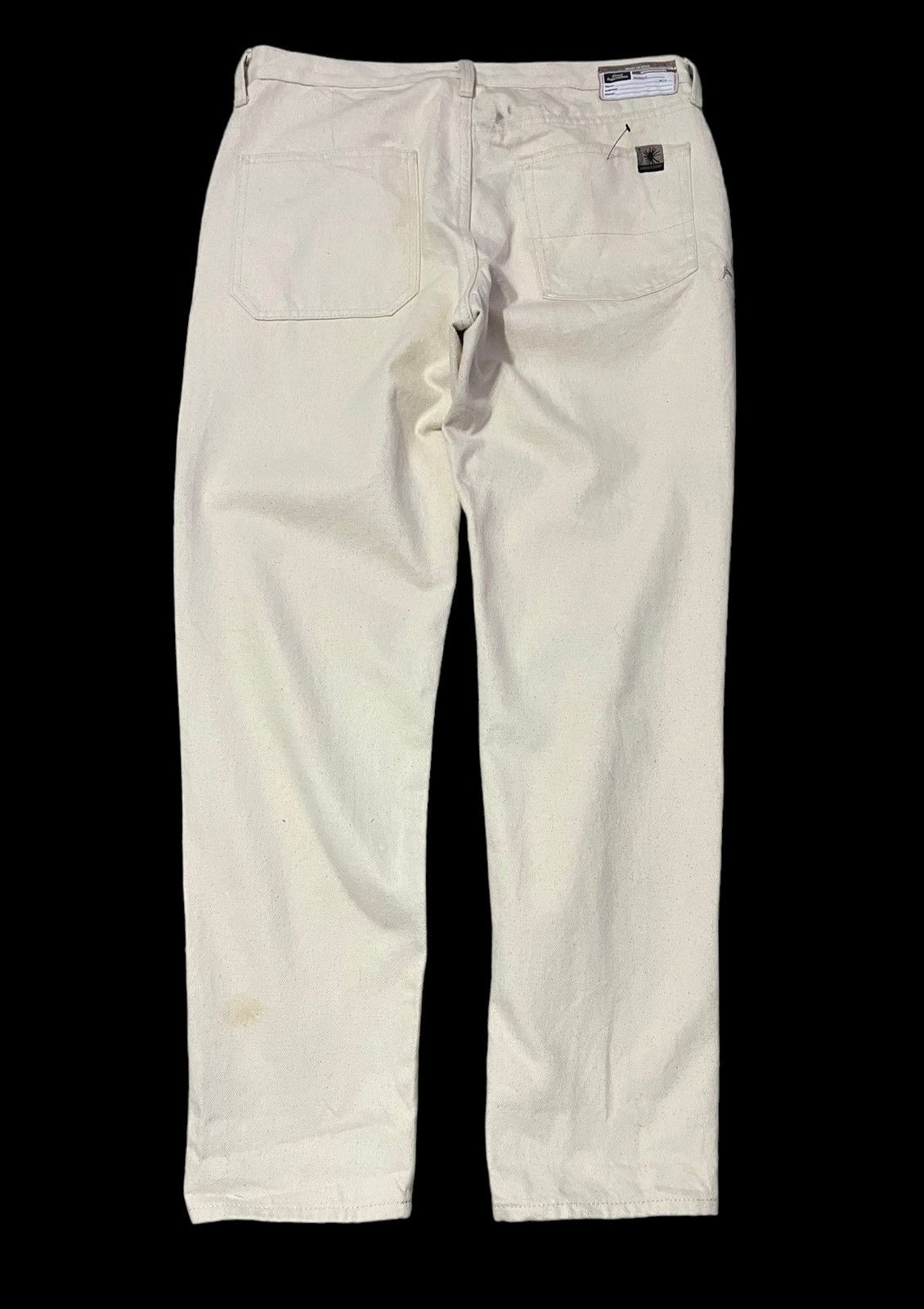 image of Archival Clothing x Miharayasuhiro Pair Of Miharayasuhiro X Gu Cream Side Pocket Jeans 34 X 29
