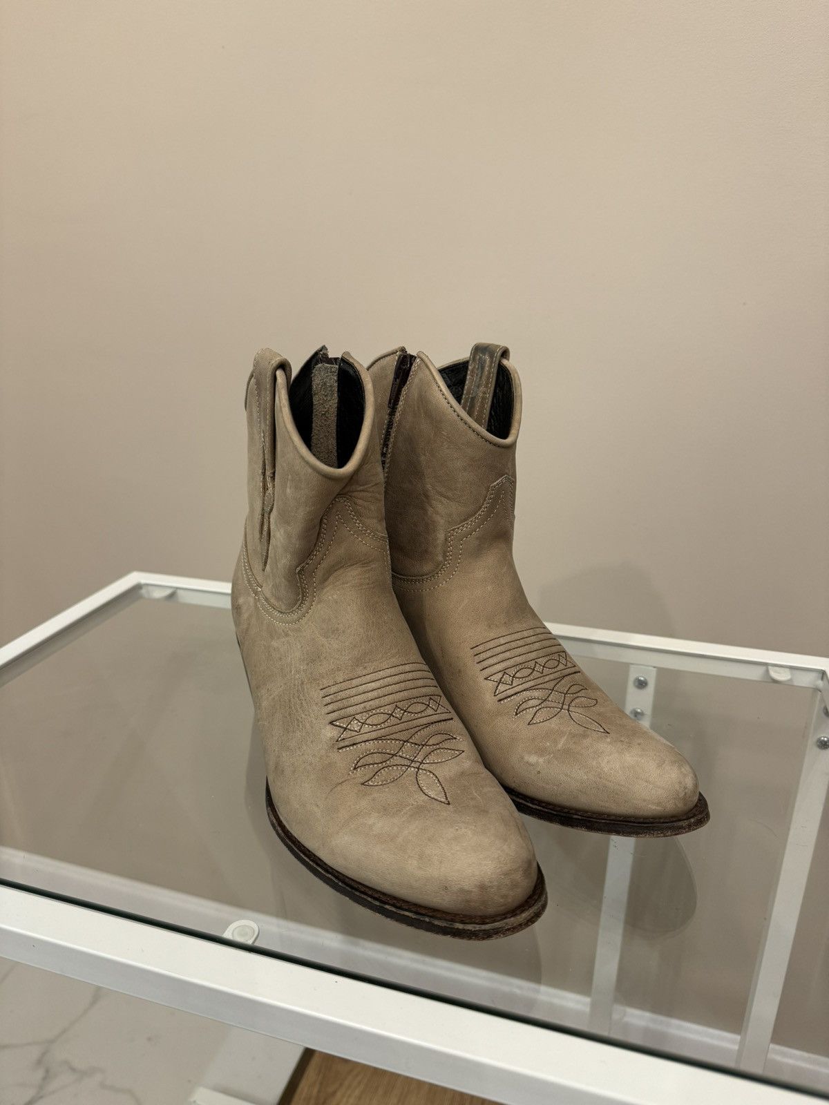 Leather Kozaki Sendra made in Spain boots shoes cowboys hype Size US 7 / IT 37 - 2 Thumbnail
