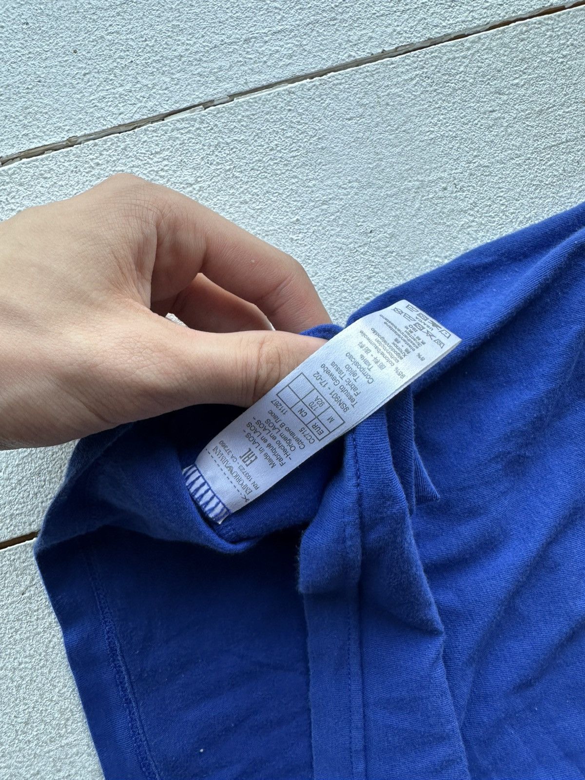 Emporio Armani 🚨Y2K Big Logo EMPORIO ARMANI T-shirt Avant Garde Size US M / EU 48-50 / 2 - 11 Thumbnail