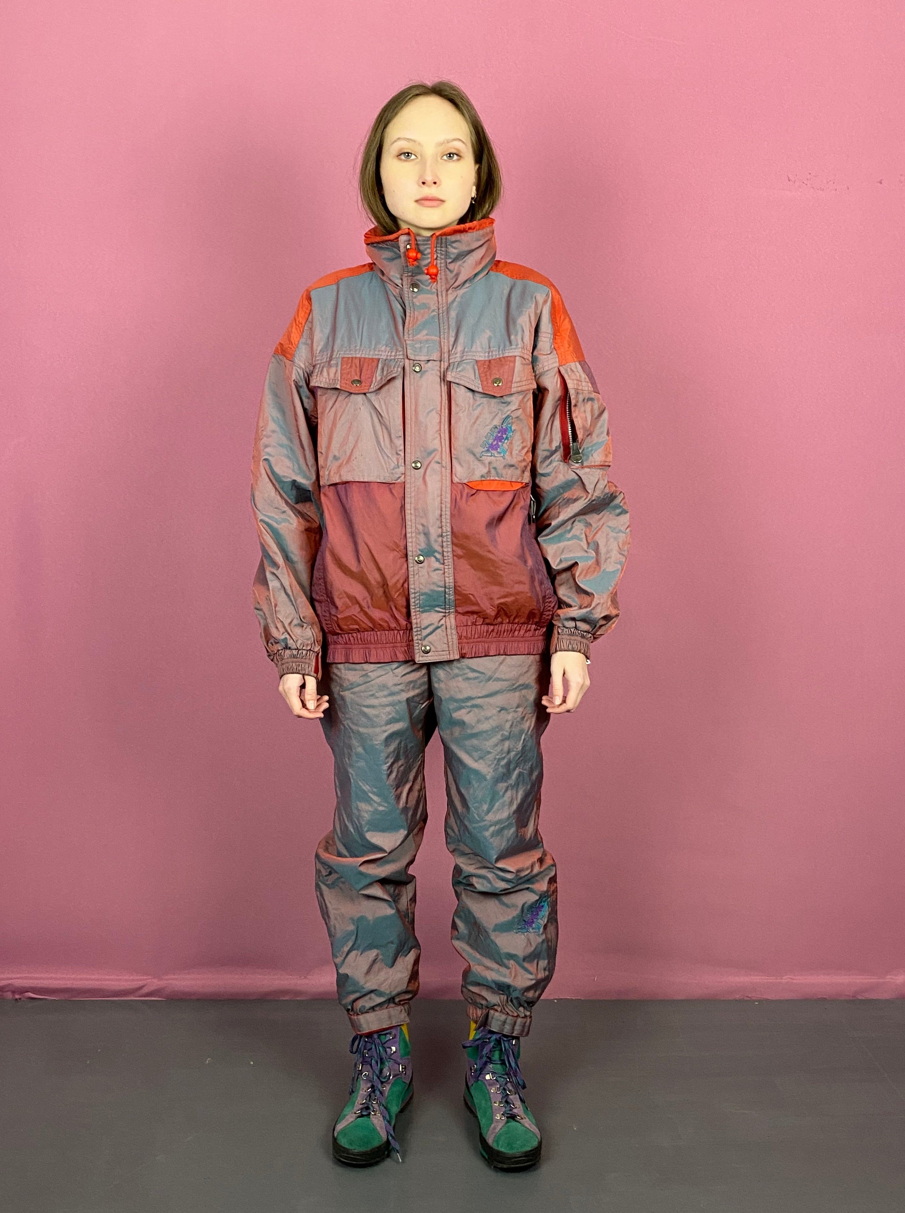 Vintage 90s Vintage Women's Ski Suit Set - 42 Jacket & Pants Size M / US 6-8 / IT 42-44 - 2 Thumbnail