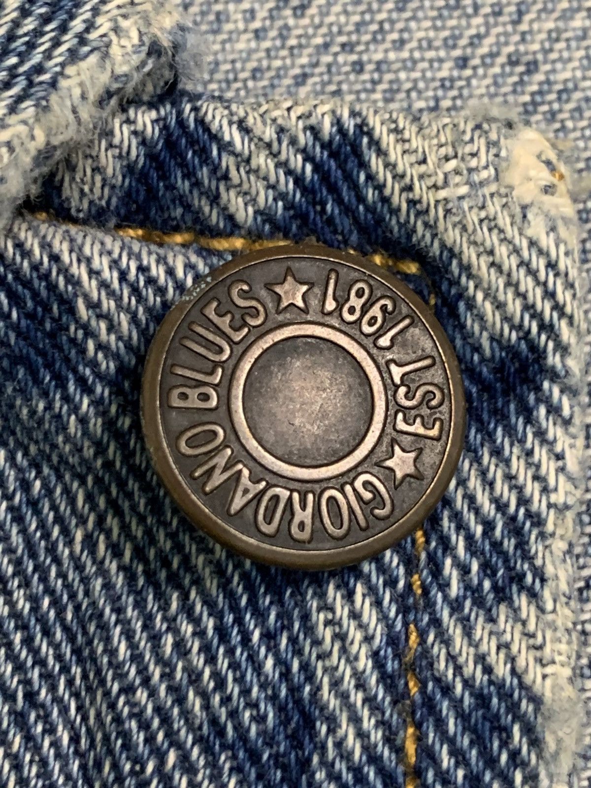 Giordano Rare Design Vintage Giordano Blues Trucker Jackets Size US XL / EU 56 / 4 - 7 Thumbnail