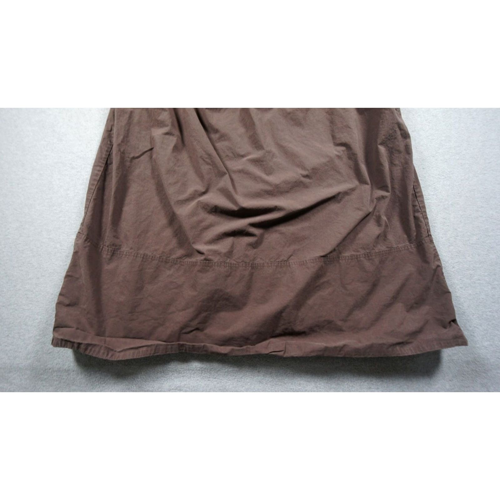Jil Sander Jil Sander Skirt Womens 36 Brown Drawstring Midi Pockets Designer Gathered Regular Size Type Skirt, Brown, 36, Midi, Pockets, Designer Size 25" / US 0 / IT 36 - 3 Thumbnail