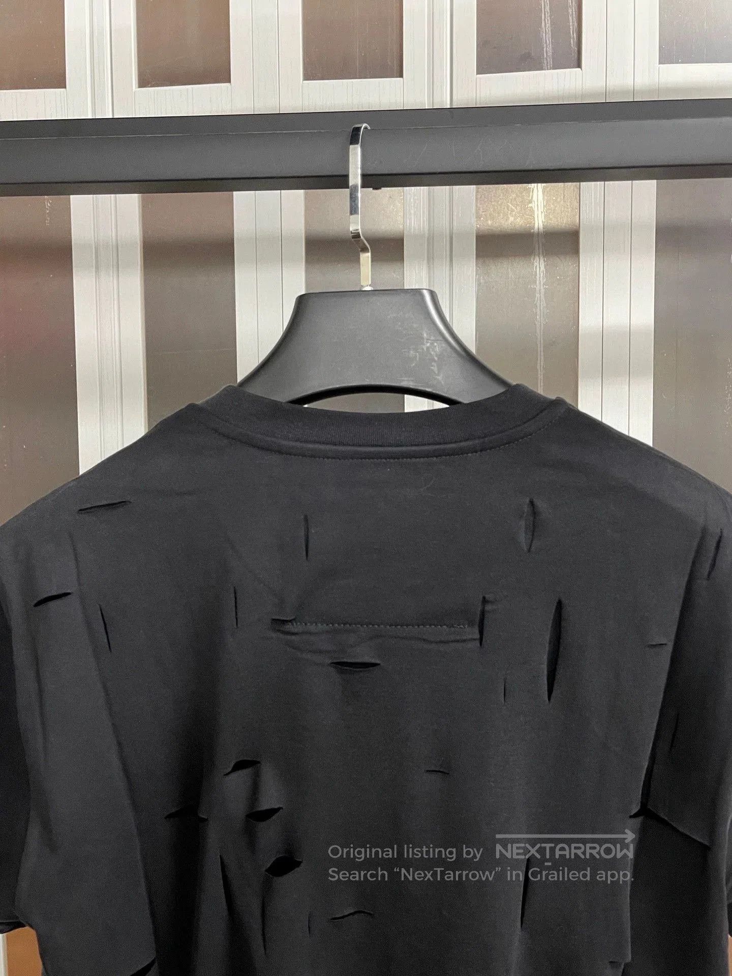 Givenchy Givenchy Black Distressed Layered T-Shirt. Size US XXS / EU 40 - 5 Thumbnail