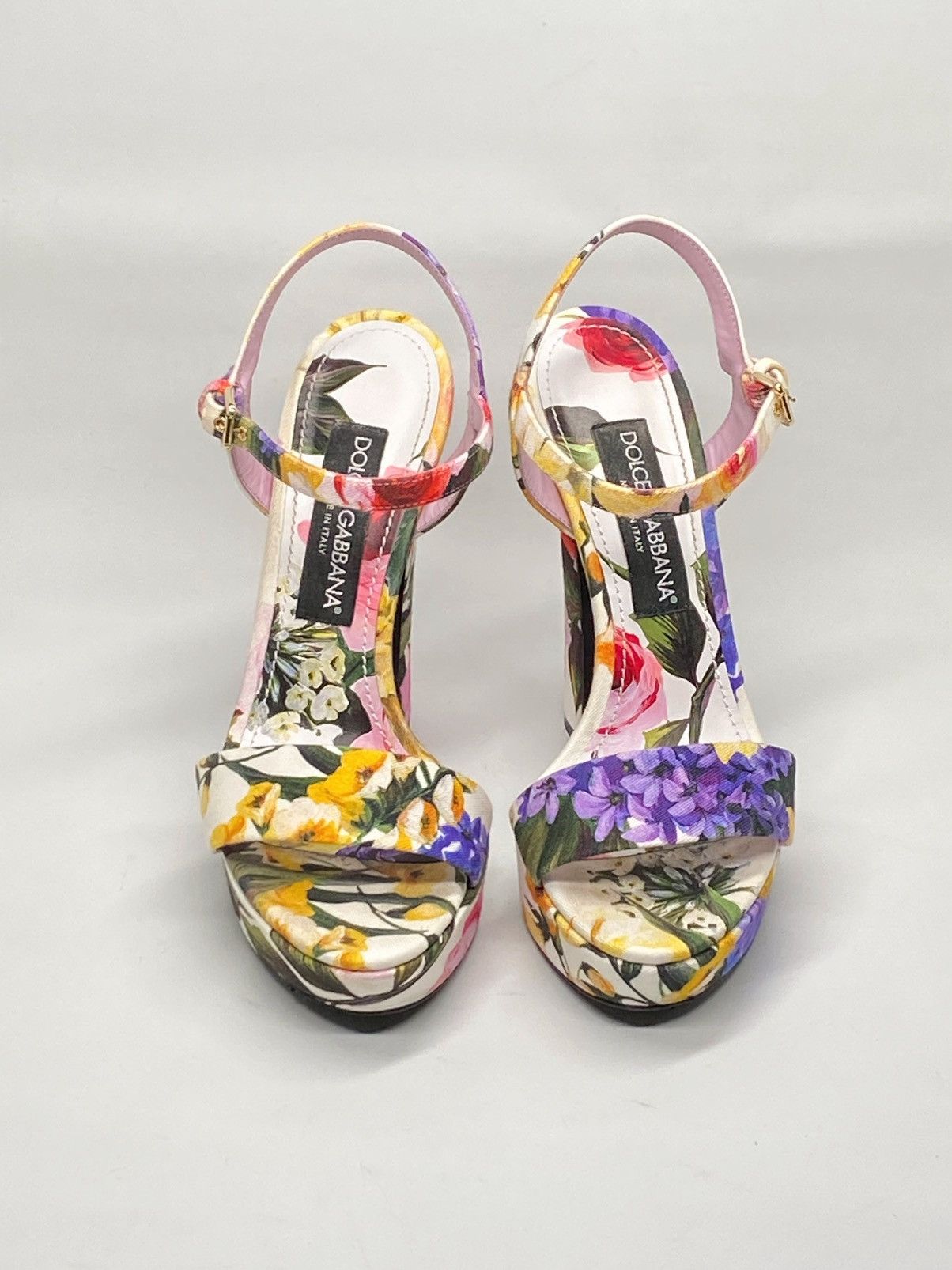 Dolce & Gabbana Dolce & Gabbana floral gabardine platform sandals size 38 Size US 8 / IT 38 - 3 Thumbnail