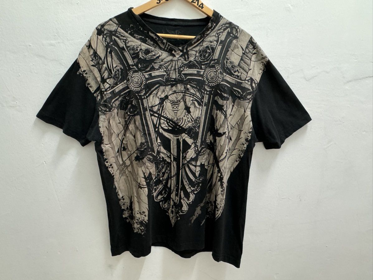 Affliction Raw State Brand Art Chemistry Sword Cross Retribution Size US L / EU 52-54 / 3 - 3 Thumbnail