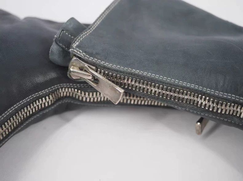 Guidi GUIDI Star Grey Front Zipper Leather Boots Size US 5 / EU 37 - 4 Thumbnail