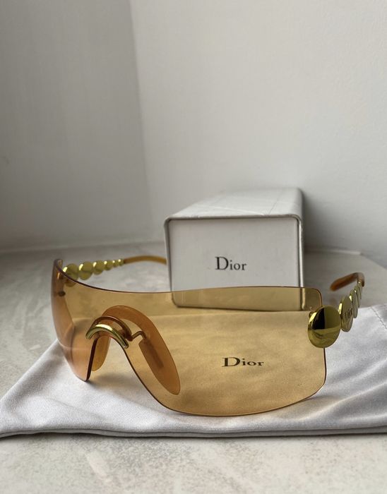 Dior Dior Millennium orange 33Y 120 Vintage Sunglasses Grailed