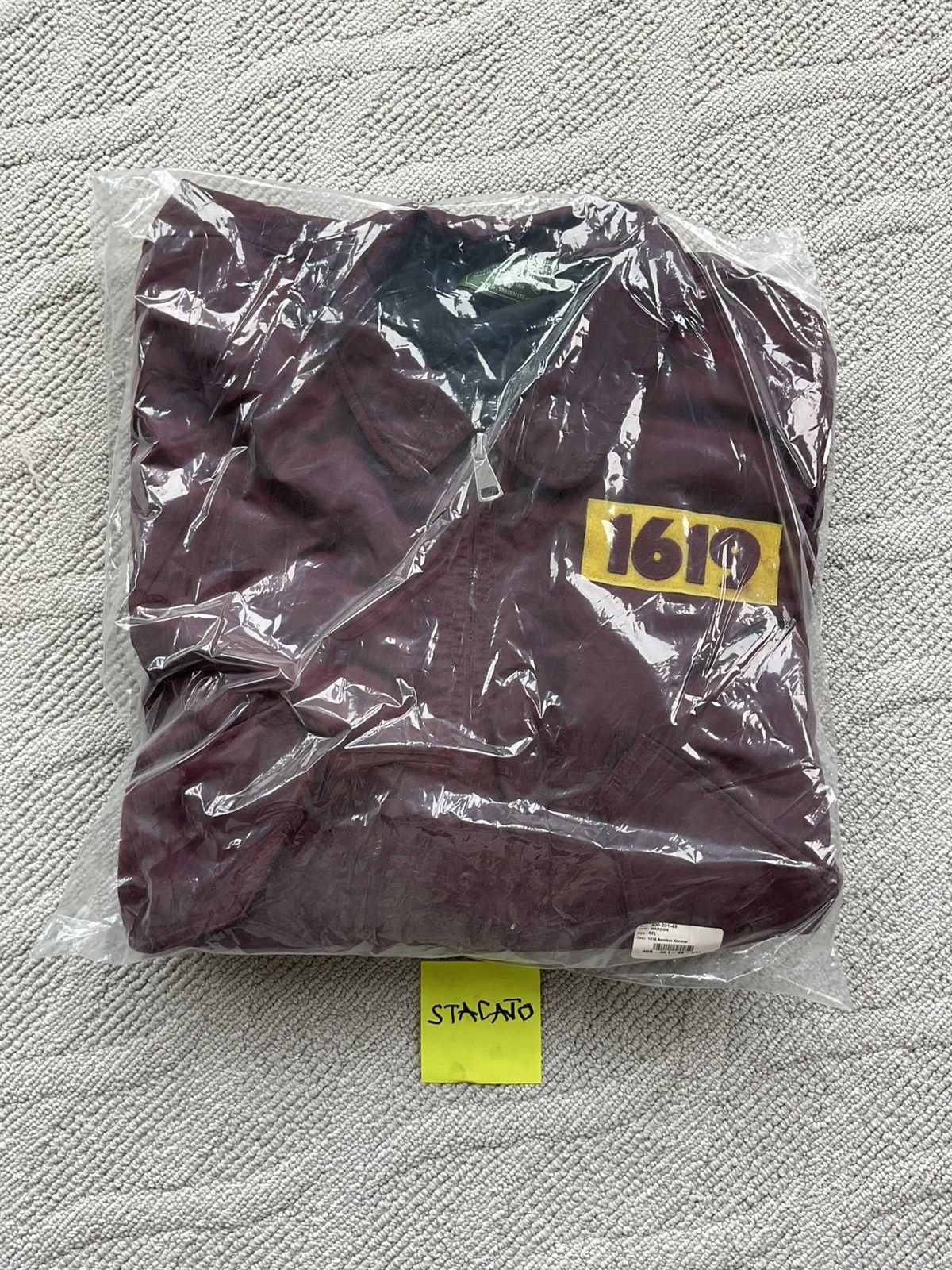 DENIM TEARS Denim Tears Bomber Jacket Maroon Size US XXL / EU 58 / 5 - 12 Thumbnail