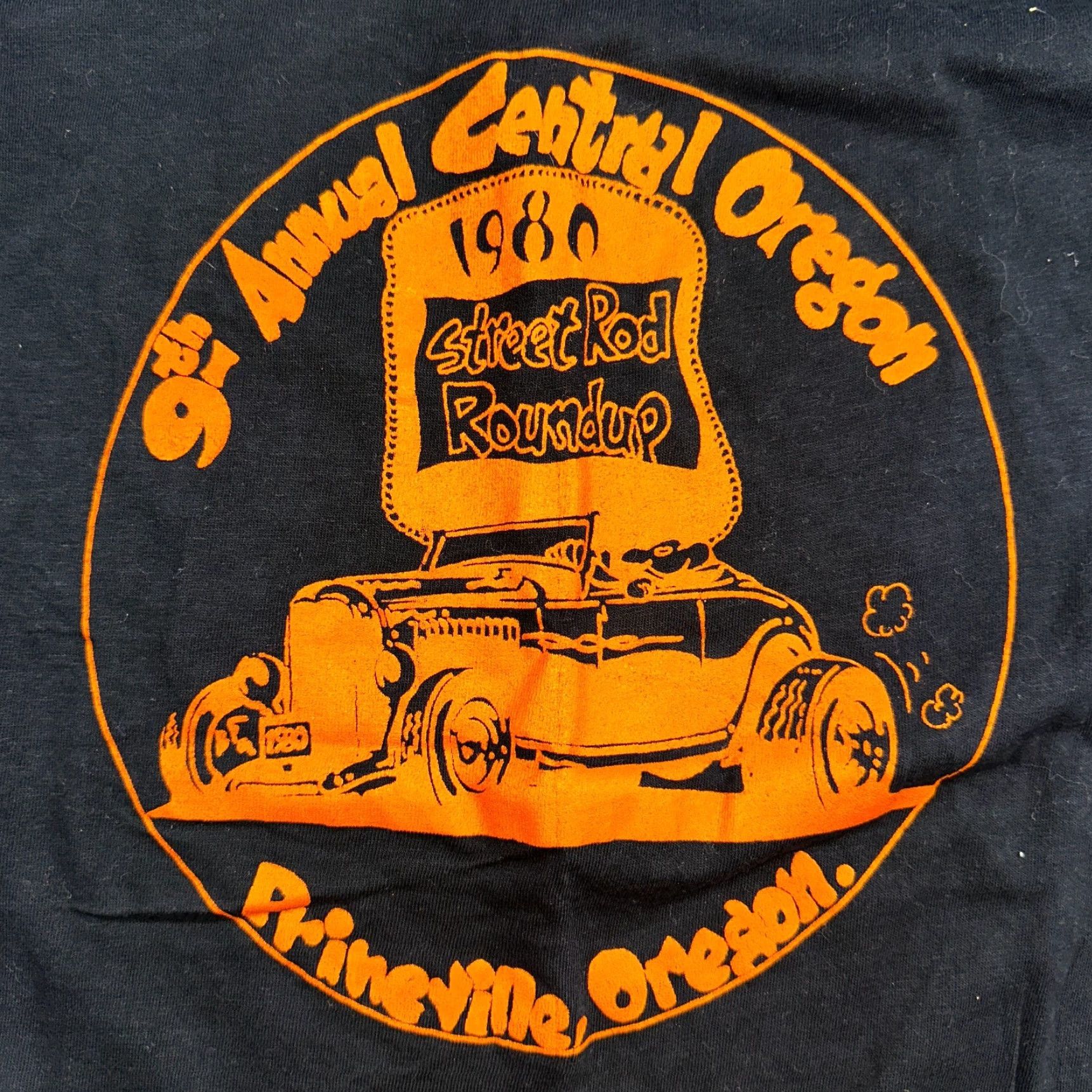 Vintage VINTAGE Belton Street Rod Central Oregon 80s VTG T Shirt Black L Short Sleeve Crew Neck Men 1980s Single Stitch Graphic Print Football? Size US L / EU 52-54 / 3 - 2 Thumbnail