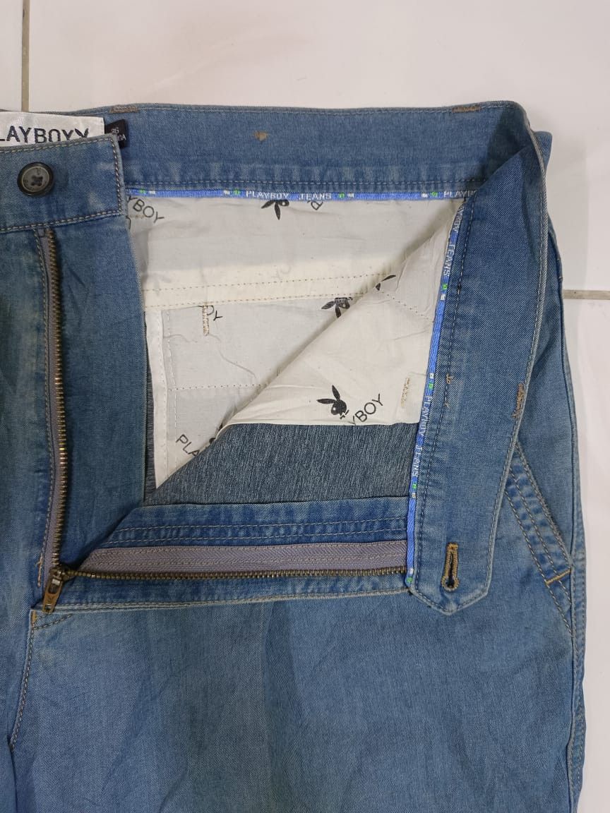 Playboy × Vintage Vintage Playboy Baggy Denim Jeans Pants Size US 37 - 7 Thumbnail
