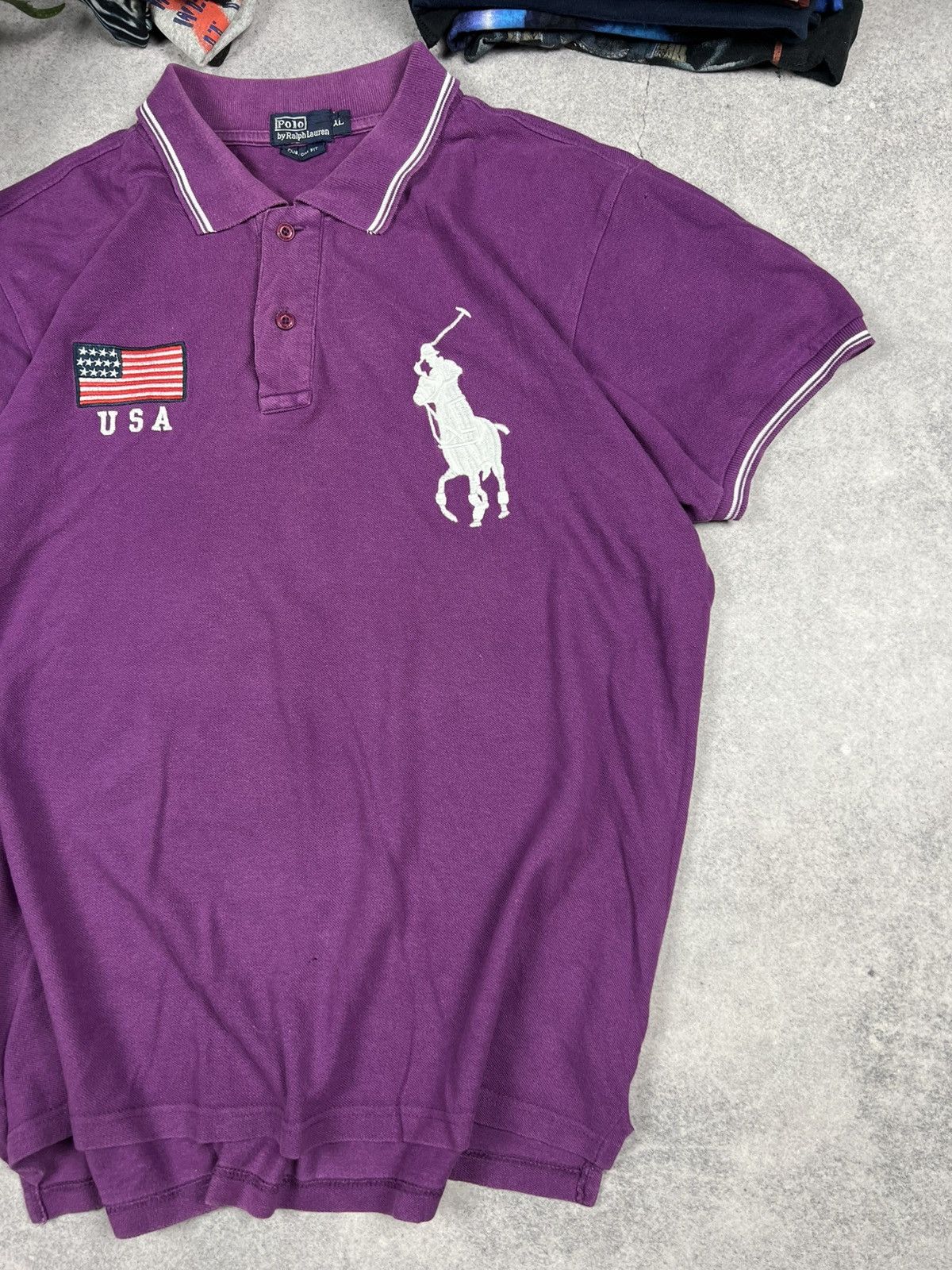 Ralph Lauren Vintage Ralph Lauren USA Rugby Distressed Big Pony Y2K Polo Size US XL / EU 56 / 4 - 3 Thumbnail