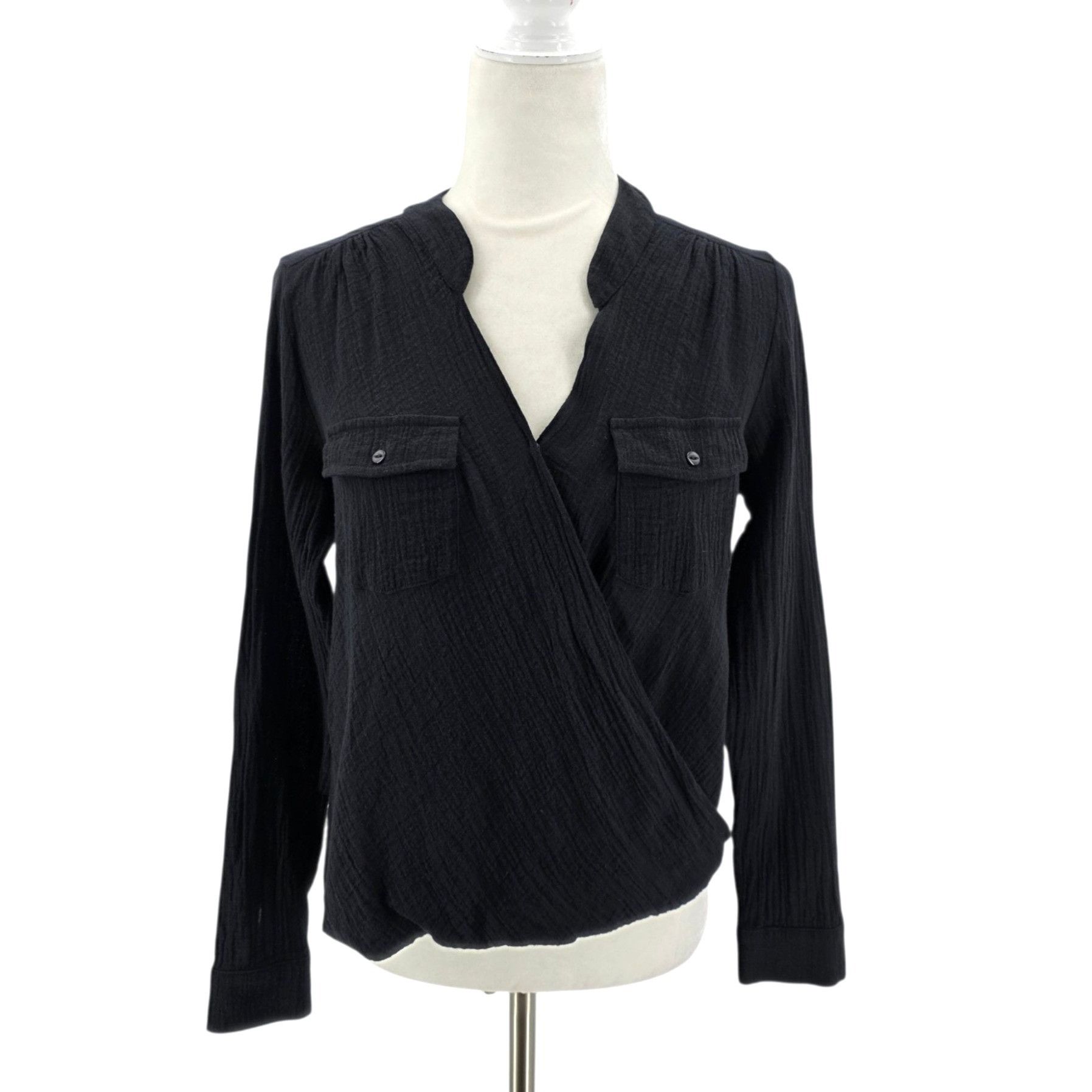 Generation Love Generation Love New York Womens Small Top Gauze Fabric V-nec Size S / US 4 / IT 40 - 1 Thumbnail