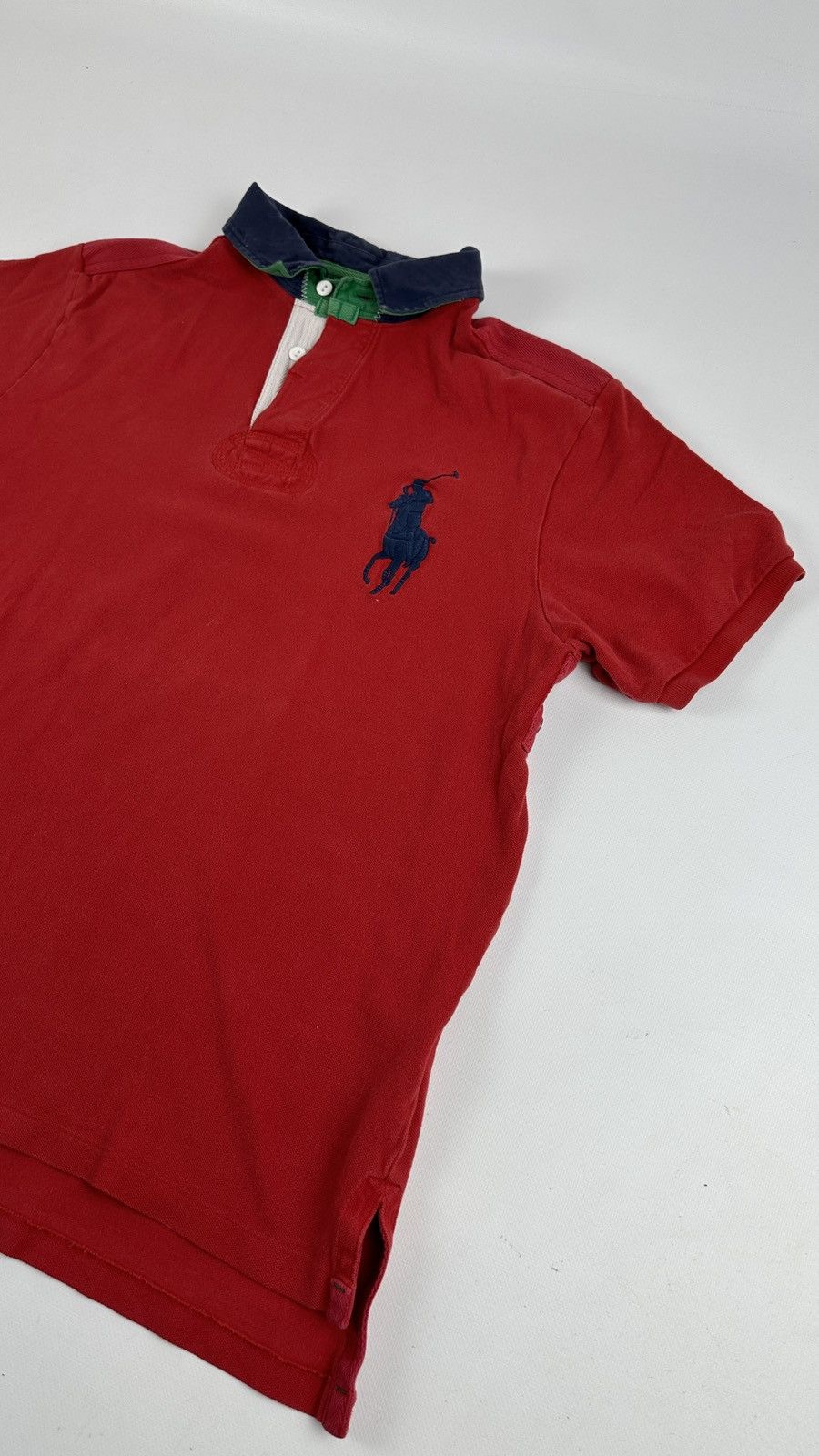 Polo Ralph Lauren Vintage Polo by Ralph Lauren Rugby Polo Big Pony Size US XL / EU 56 / 4 - 2 Thumbnail