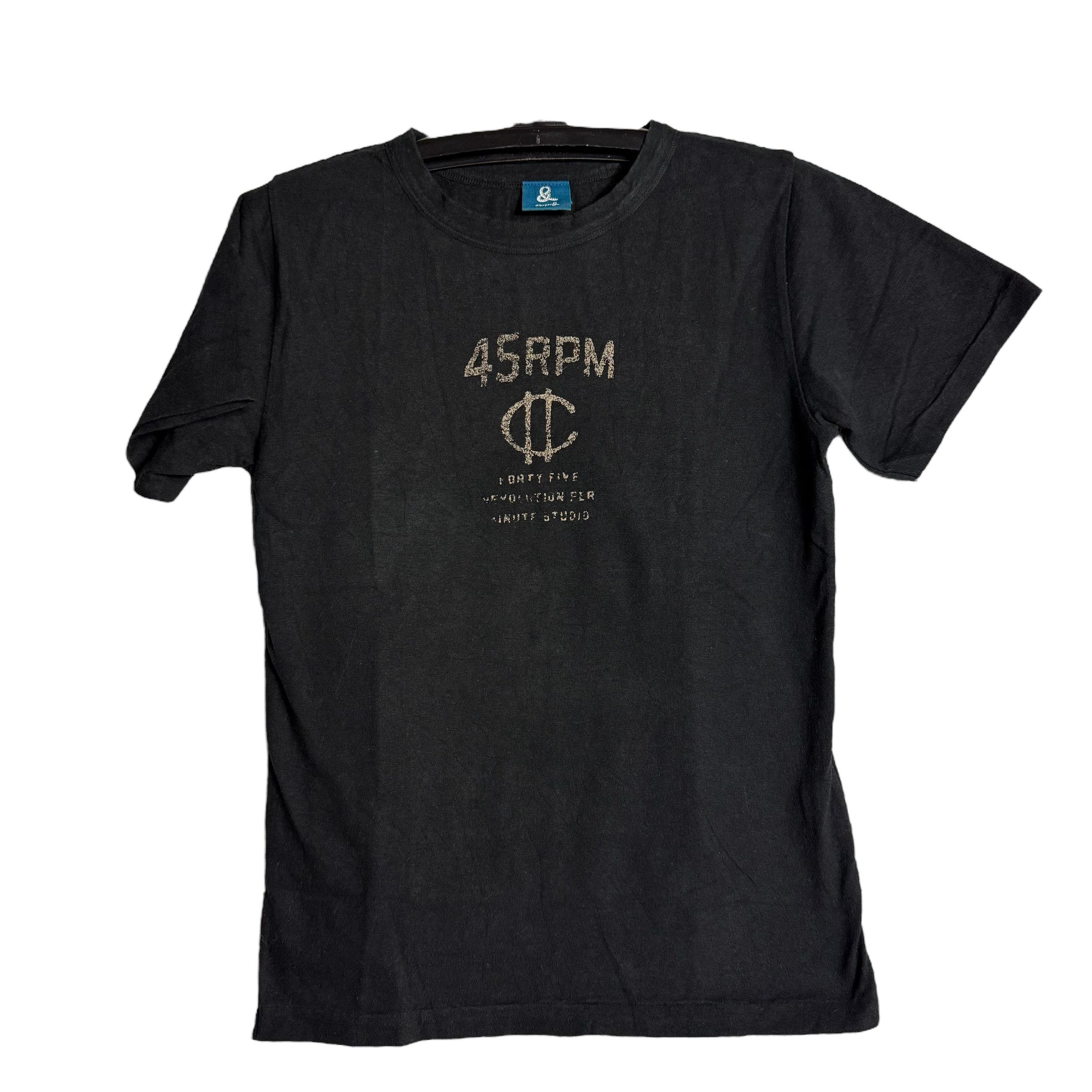 45rpm 🔥RARE🔥Vintage 45rpm Spell Out T-shirt Single Stich Size XS / US 0-2 / IT 36-38 - 1 Thumbnail