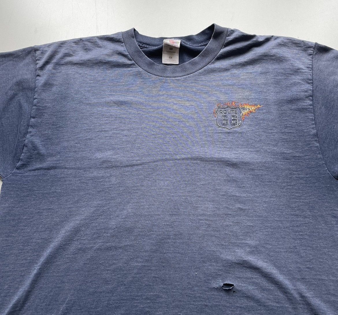 Vintage Vintage 90s Route 66 American art Graphic Faded T shirt Rare Size US XL / EU 56 / 4 - 4 Thumbnail