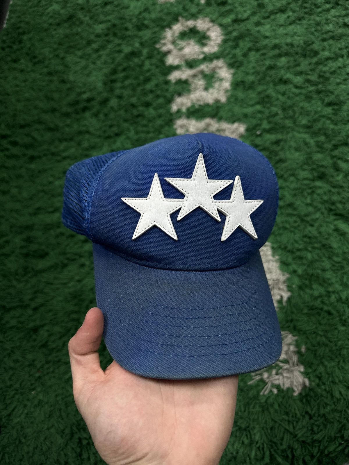 Amiri Amiri 3 Star Cap Hate Blue White One Size Size ONE SIZE - 1 Thumbnail