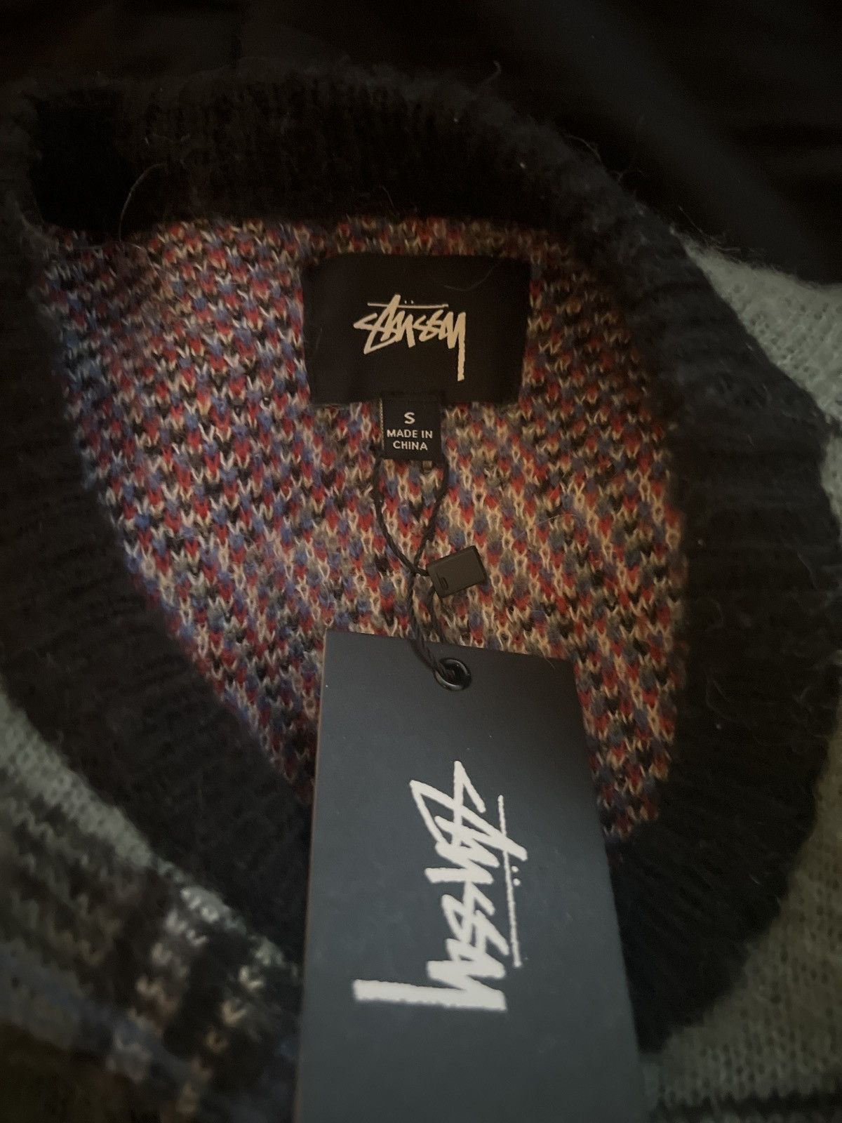 Stussy Stussy Plaid Mohair Sweat Crewneck Size US S / EU 44-46 / 1 - 3 Thumbnail