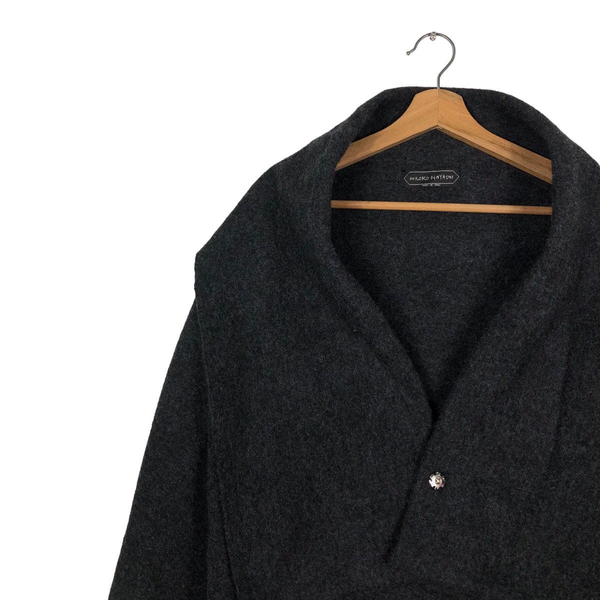 Japanese Brand 🔥CROPPED WOOL BIKER JACKET DOUBLE LAYER HIROKO HAYASHI Size US M / EU 48-50 / 2 - 6 Thumbnail