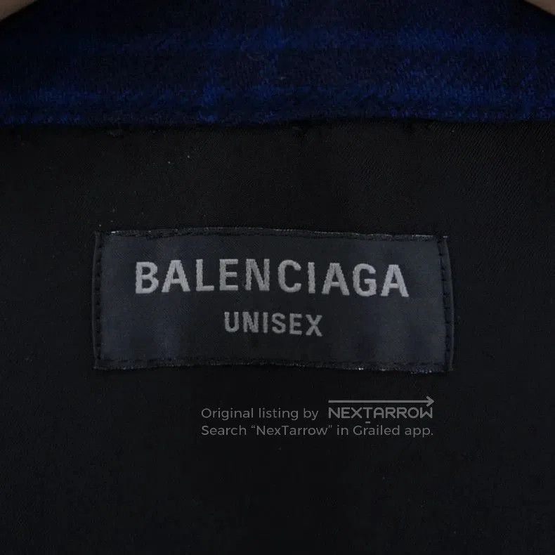 Balenciaga Balenciaga Flannel Plaid Jacket Shirt. Size US S / EU 44-46 / 1 - 3 Thumbnail