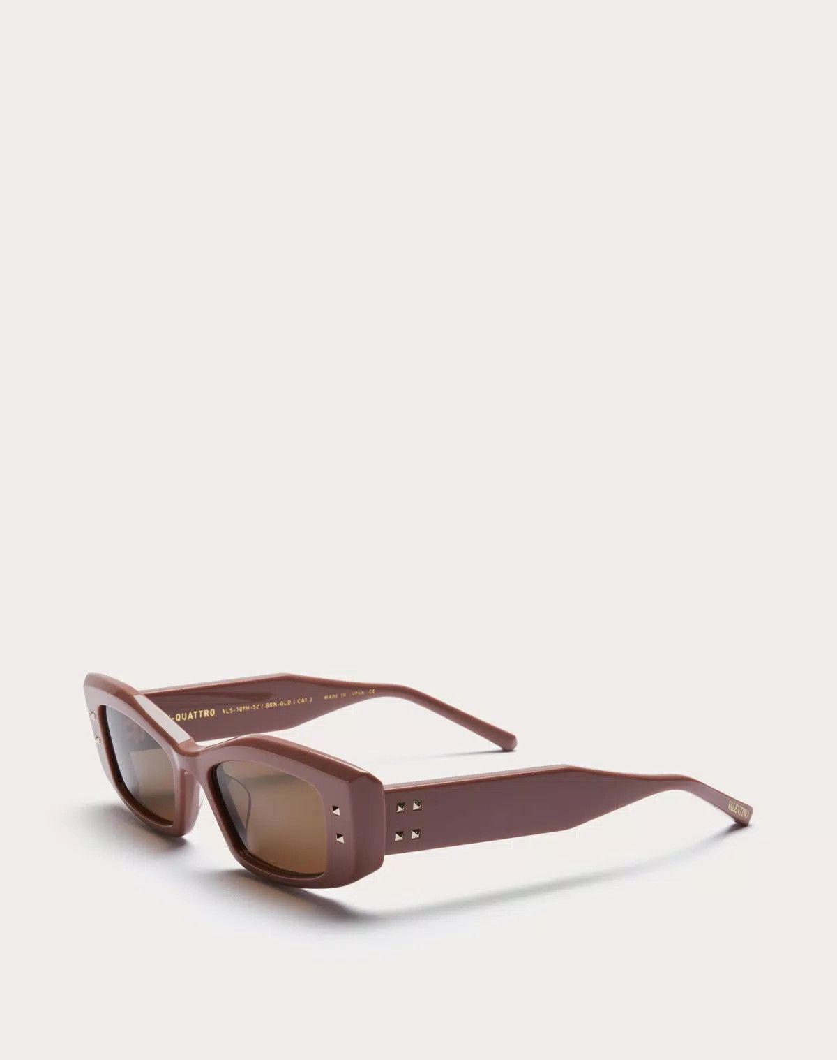 Valentino oc11z0725 Size: 52/ Rectangular Acetate Frame in Brown Size ONE SIZE - 2 Thumbnail