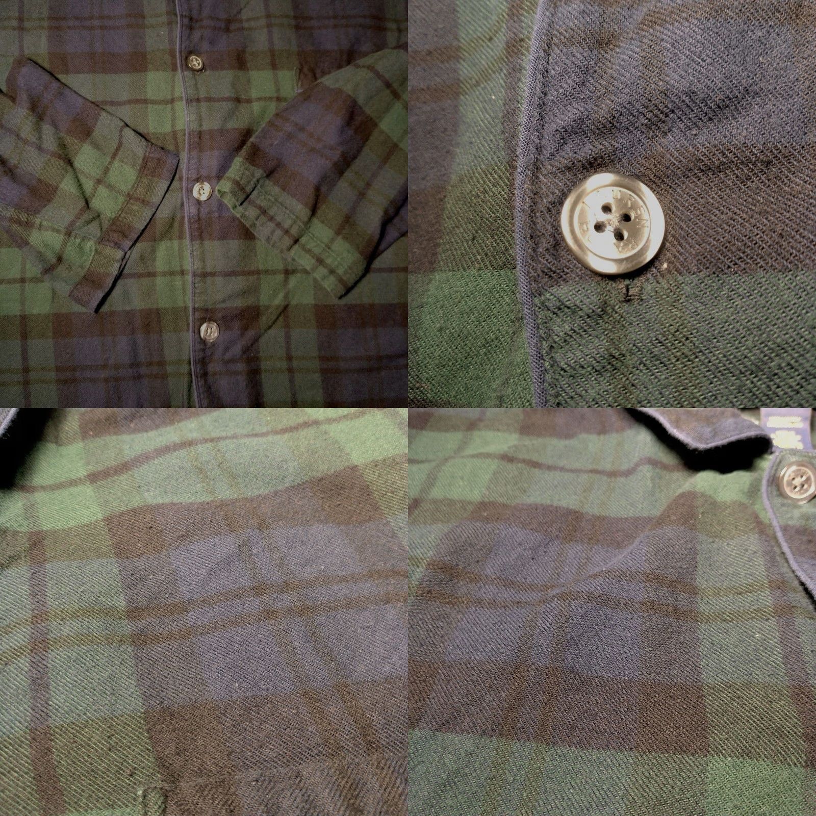 Polo Ralph Lauren VINTAGE Polo Ralph Lauren Pajama Top Shirt Men L Blackwatch Tartan Flannel Read Size US L / EU 52-54 / 3 - 8 Thumbnail