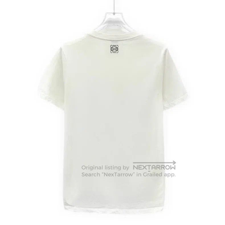 Loewe Loewe White Logo Pattern Printed Short Sleeve T-Shirt Size XS / US 0-2 / IT 36-38 - 2 Thumbnail